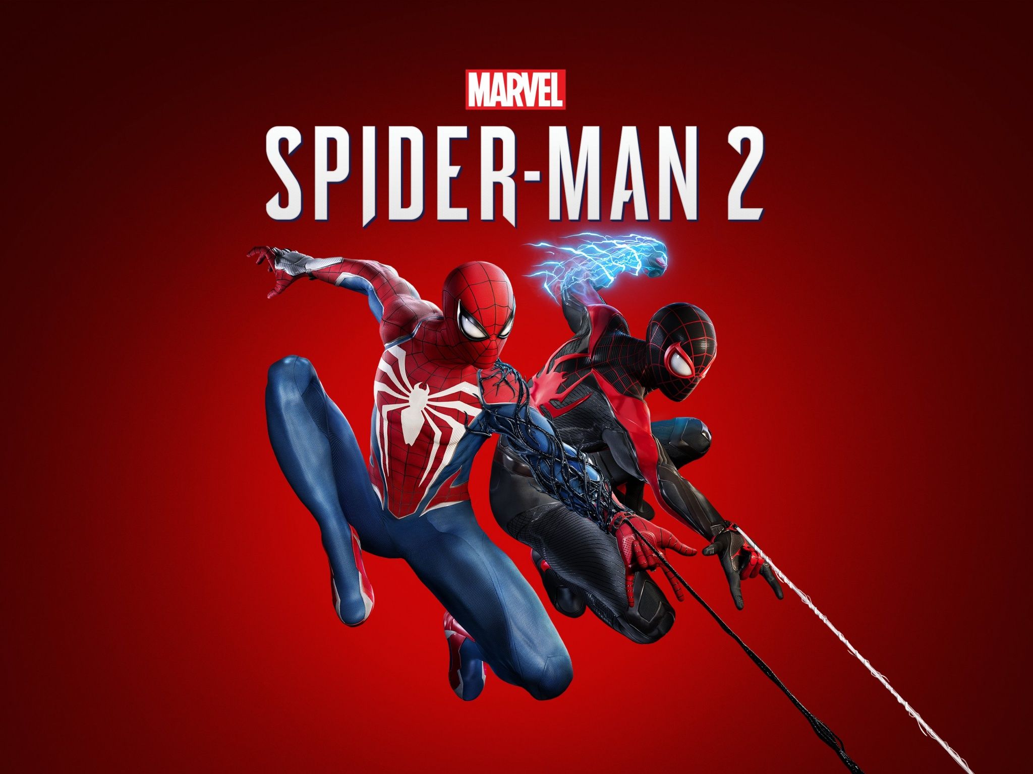2048x1536 Marvel's Spider Man 2 Wallpaper 4K, Cover Art