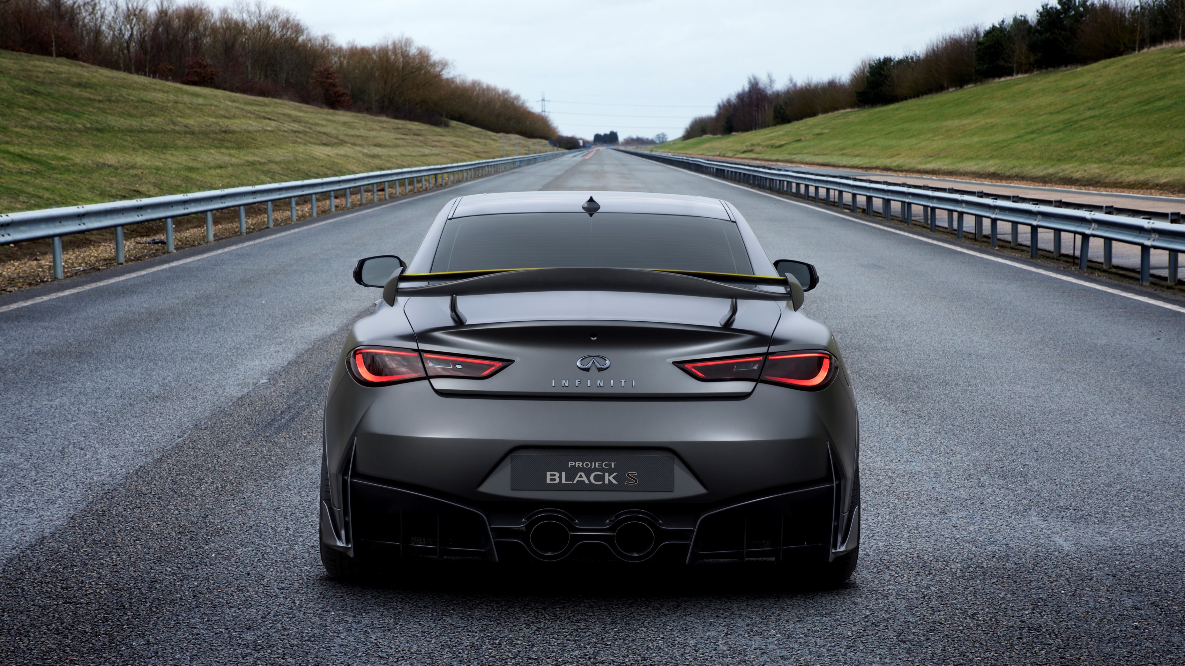 3840x2160 Wallpaper / Infiniti Q60 Project Black S, 2018 Cars, 4K free download