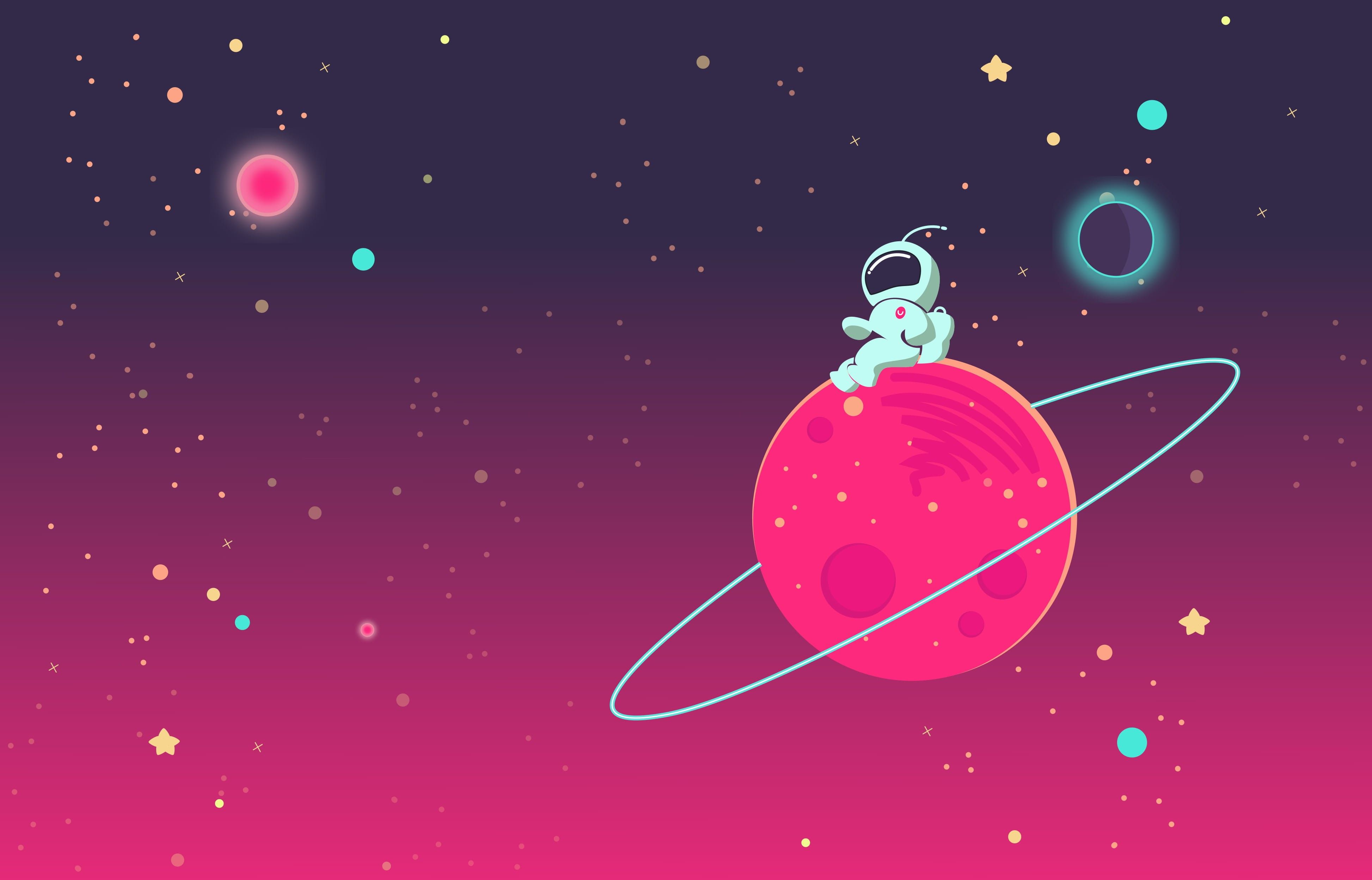 3892x2495 Wallpaper / ufo, fiction, fantasy, 4K, rocket, geometric shape, landing, floating, illustration, green, planet, fi, esa, outerspace, multi colored, flat, friendship free download