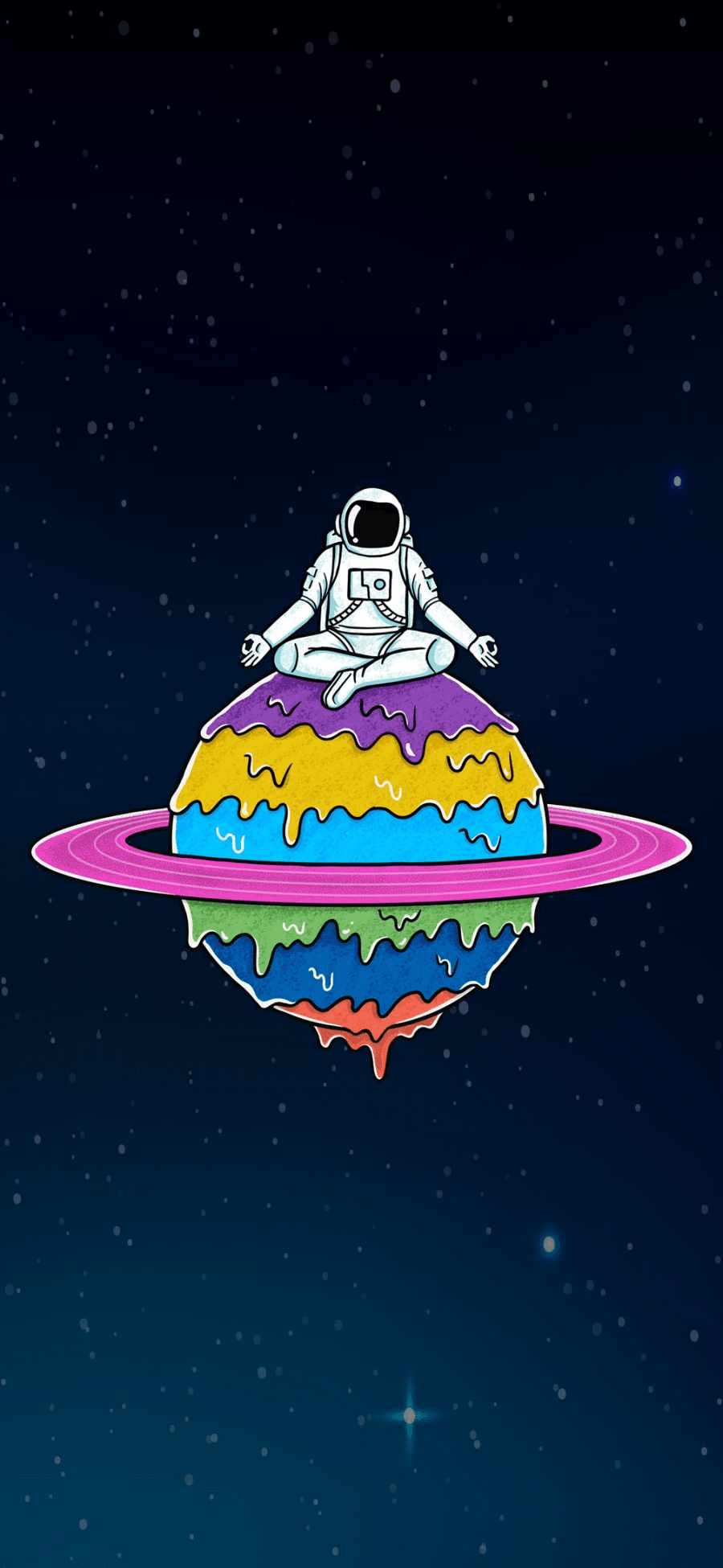 900x1950 Astronaut And Melted Planet IPhone 13 Wallpaper IPhone Wallpaper Wallpaper Download