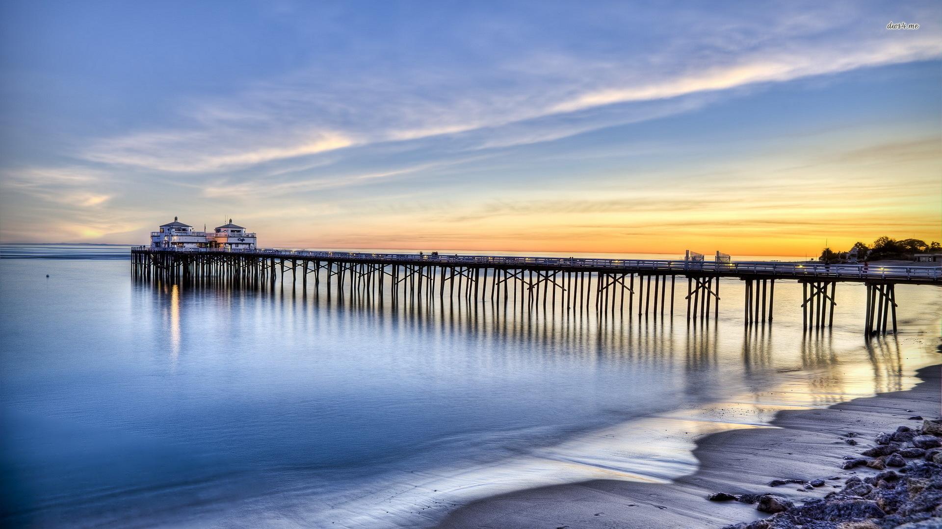 1920x1080 Oceanside Beach Wallpaper