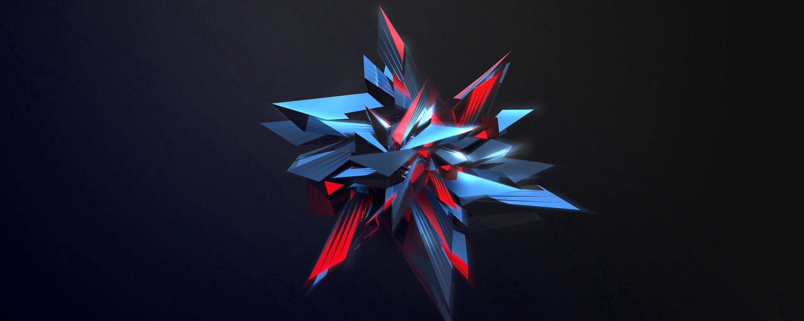 2560x1024 Download wallpaper 2560x1024 abstraction, sharp, figure ultrawide monitor HD background