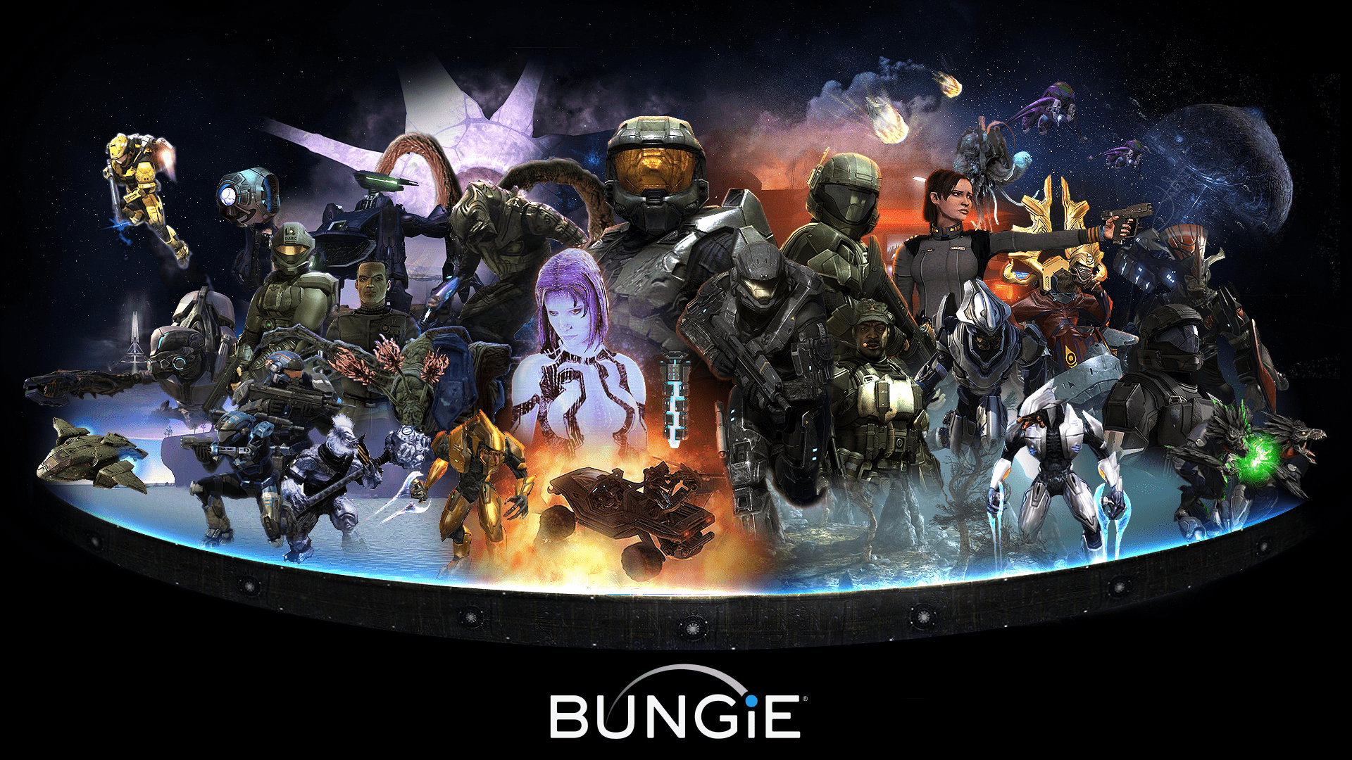 1920x1080 Halo's Heroes and Villains Wallpaper. Hawty McBloggy Invites You to Play