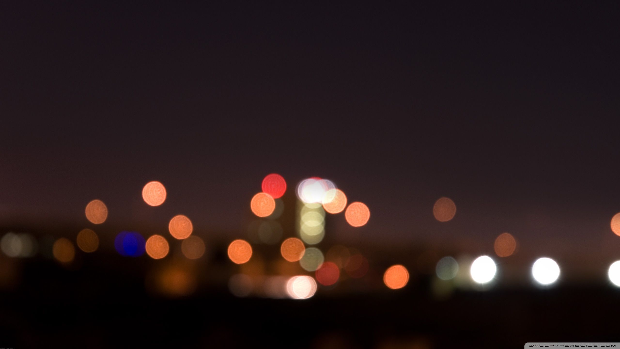 2560x1440 City Night Lights Bokeh Ultra HD Desktop Background Wallpaper for 4K UHD TV : Multi Display, Dual Monitor : Tablet