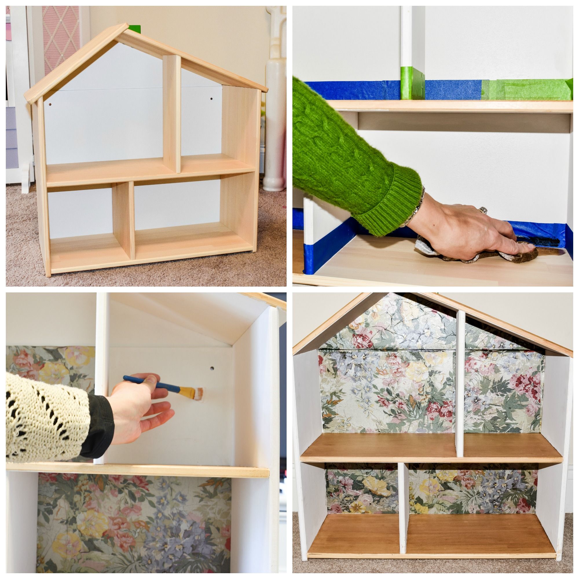 2000x2000 IKEA Dollhouse Paint and Wallpaper Makeover