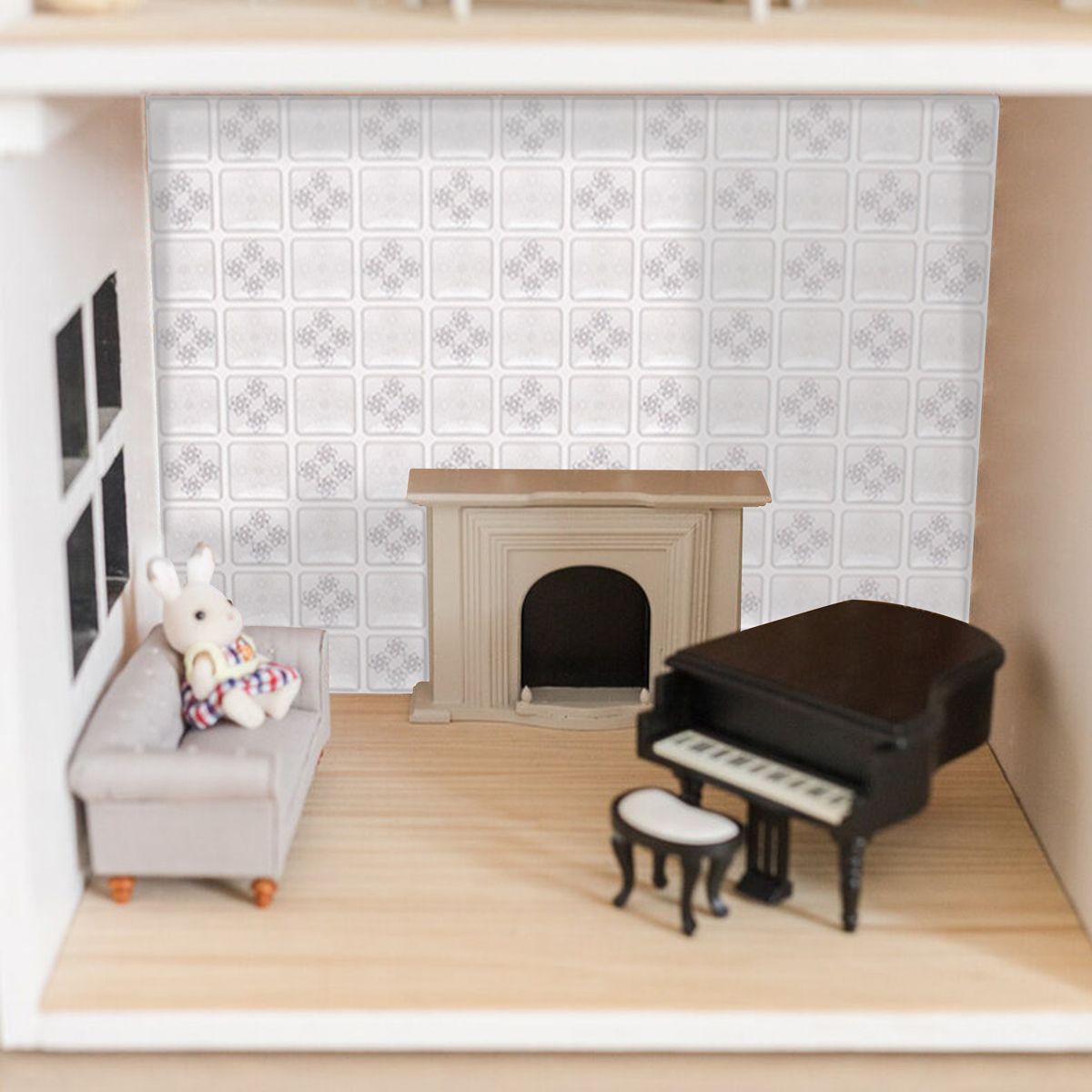1200x1200 Source New DIY dollhouse wallpaper wall tiles peel and stick doll house tile on m.