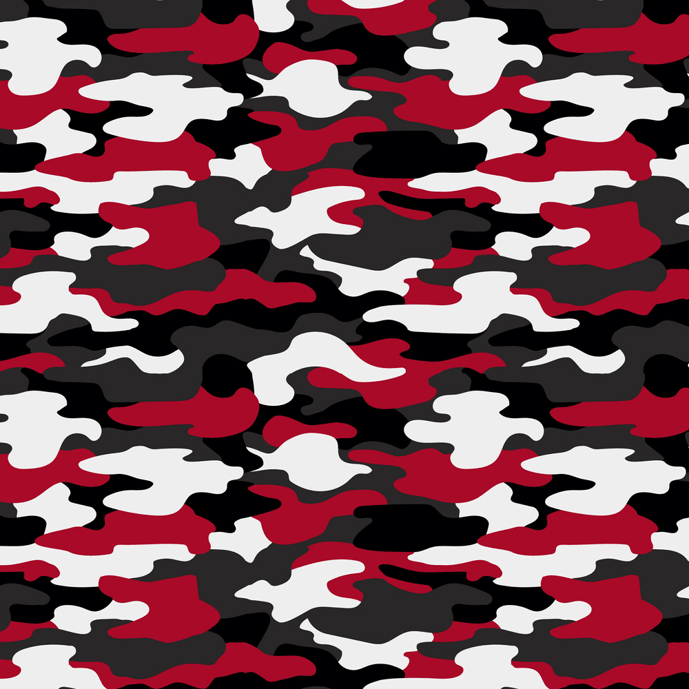 1000x1000 Camouflage Fabric Black