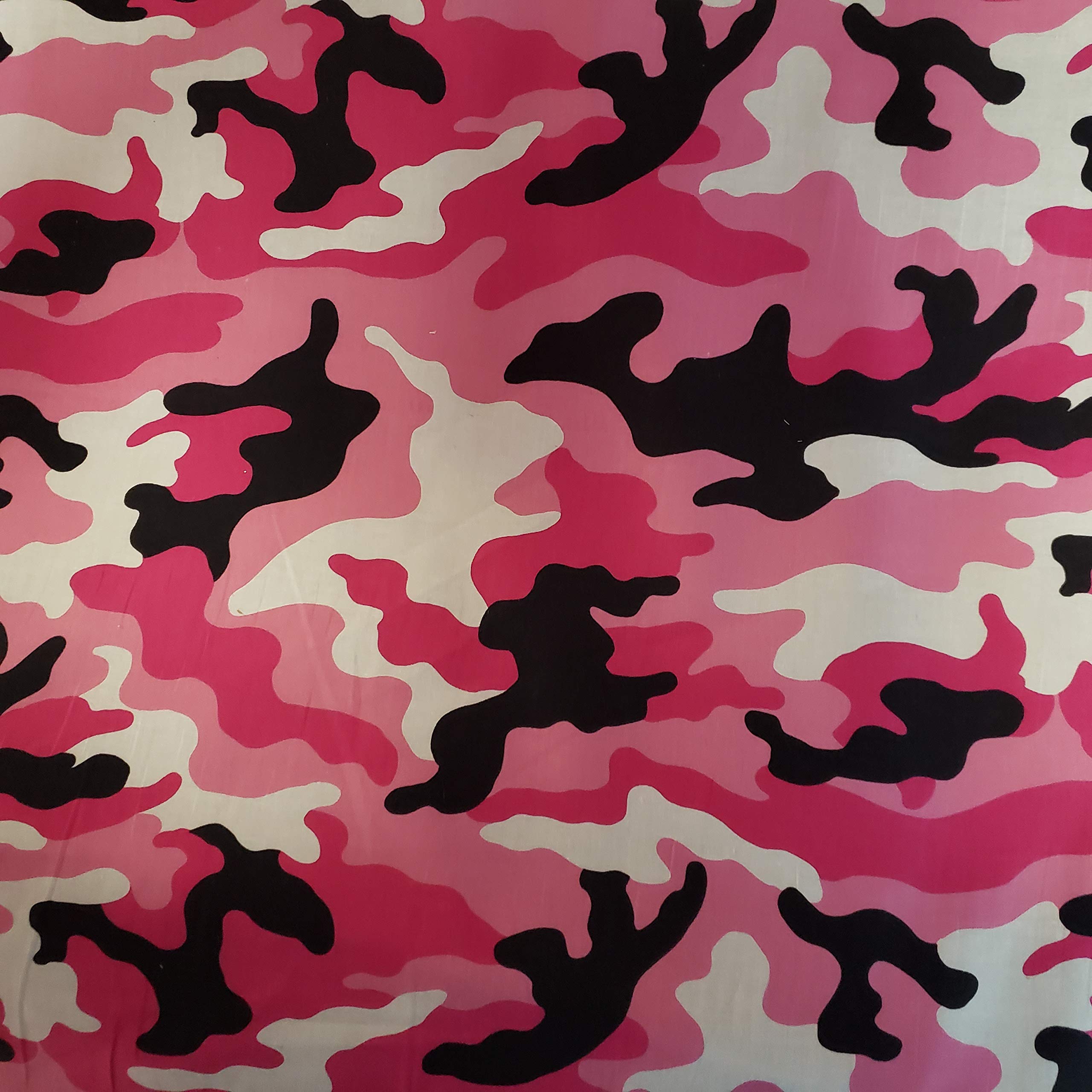 2560x2560 Fashion Camouflage Pink Black White 45 Cotton Fabric By The Yard : Arts, Crafts & Sewing