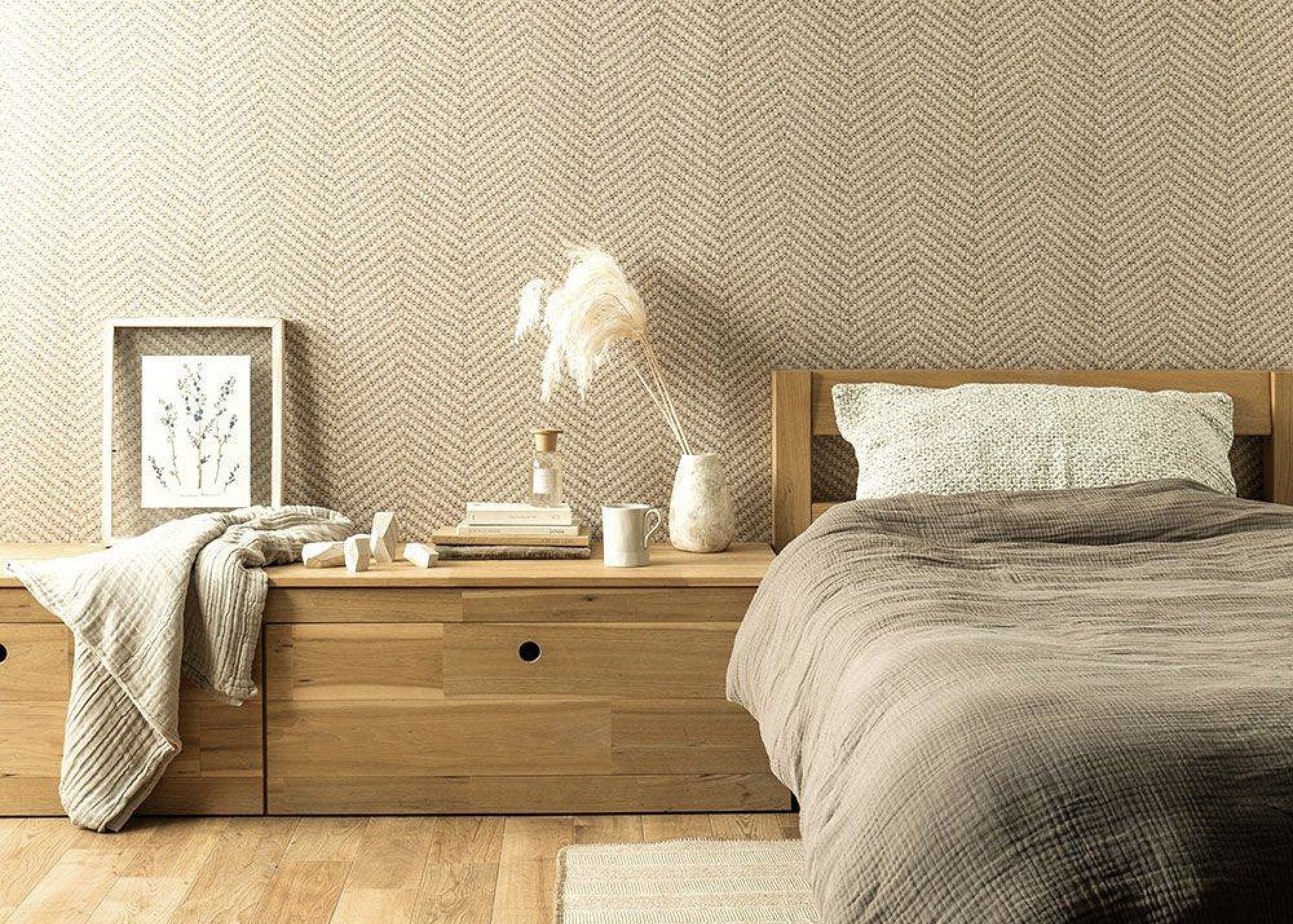 2000x1429 The Wallpaper 'Harmony' in Japandi Interior Design Singapore