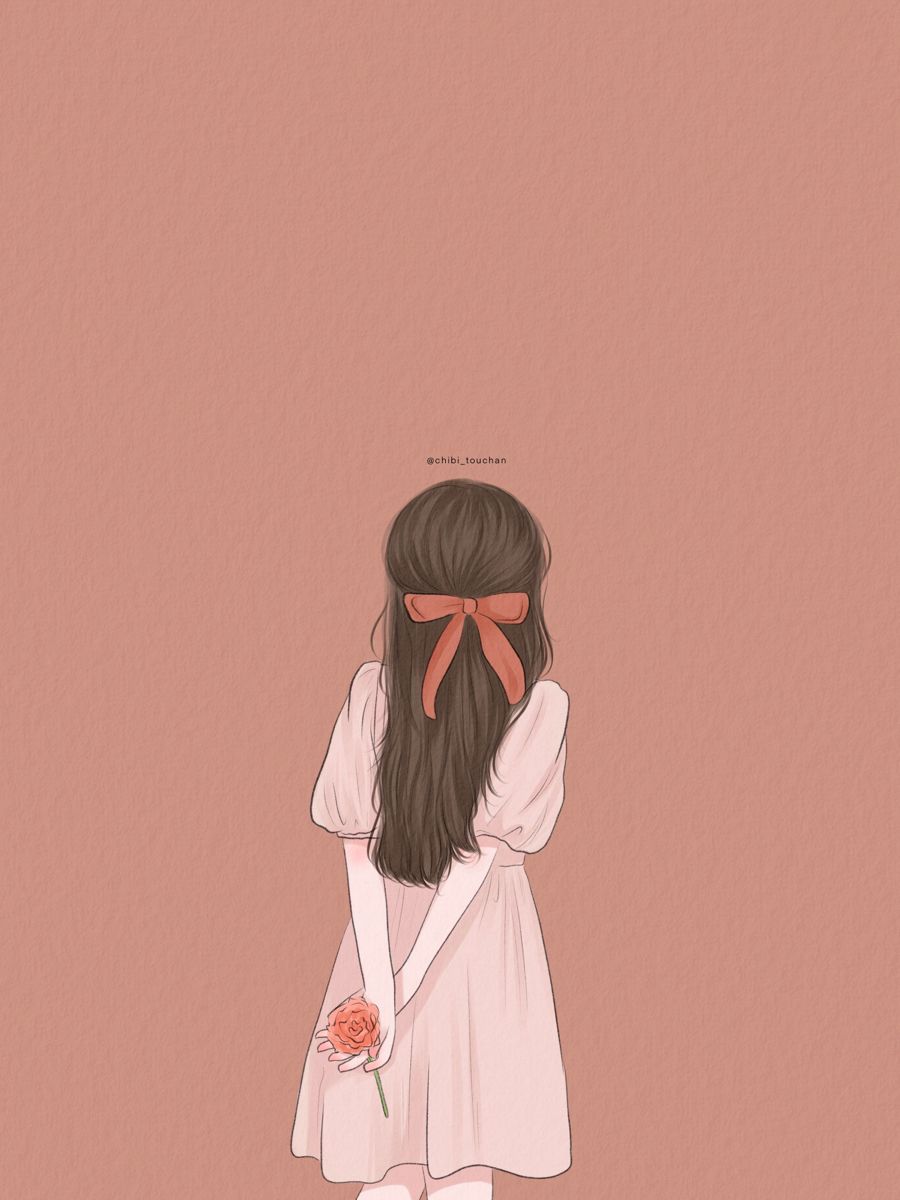 900x1200 Stylish Girl Cartoon Wallpaper
