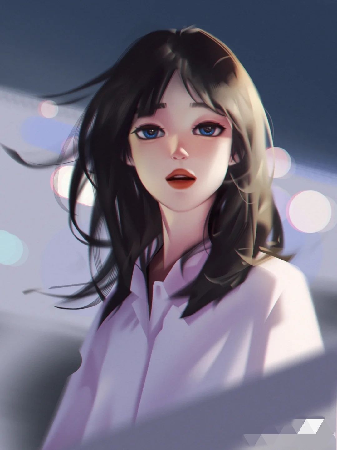 1080x1439 Girl cartoon Wallpaper Download