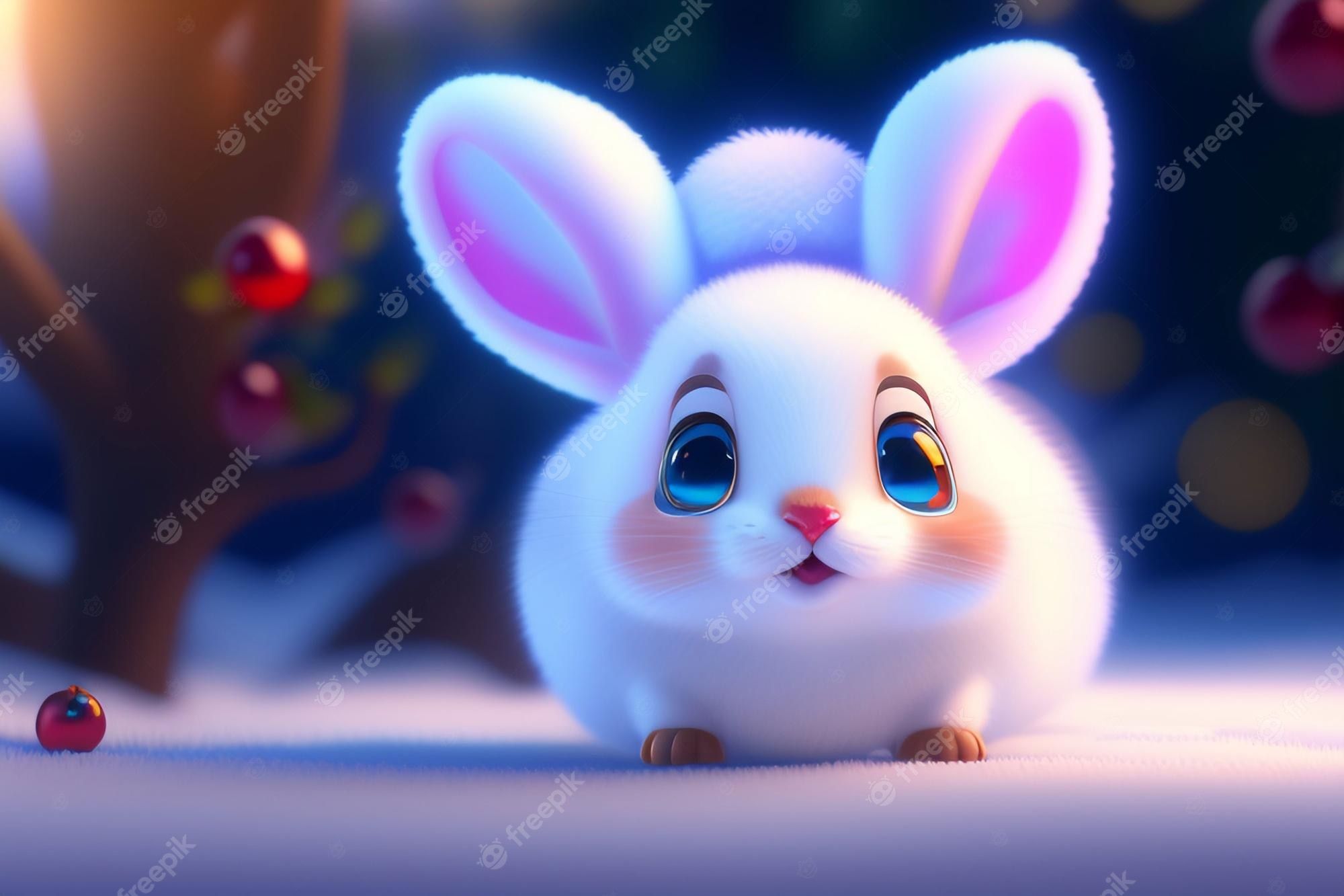 2000x1333 Premium Photo. The snow bunny wallpaper HD wallpaper