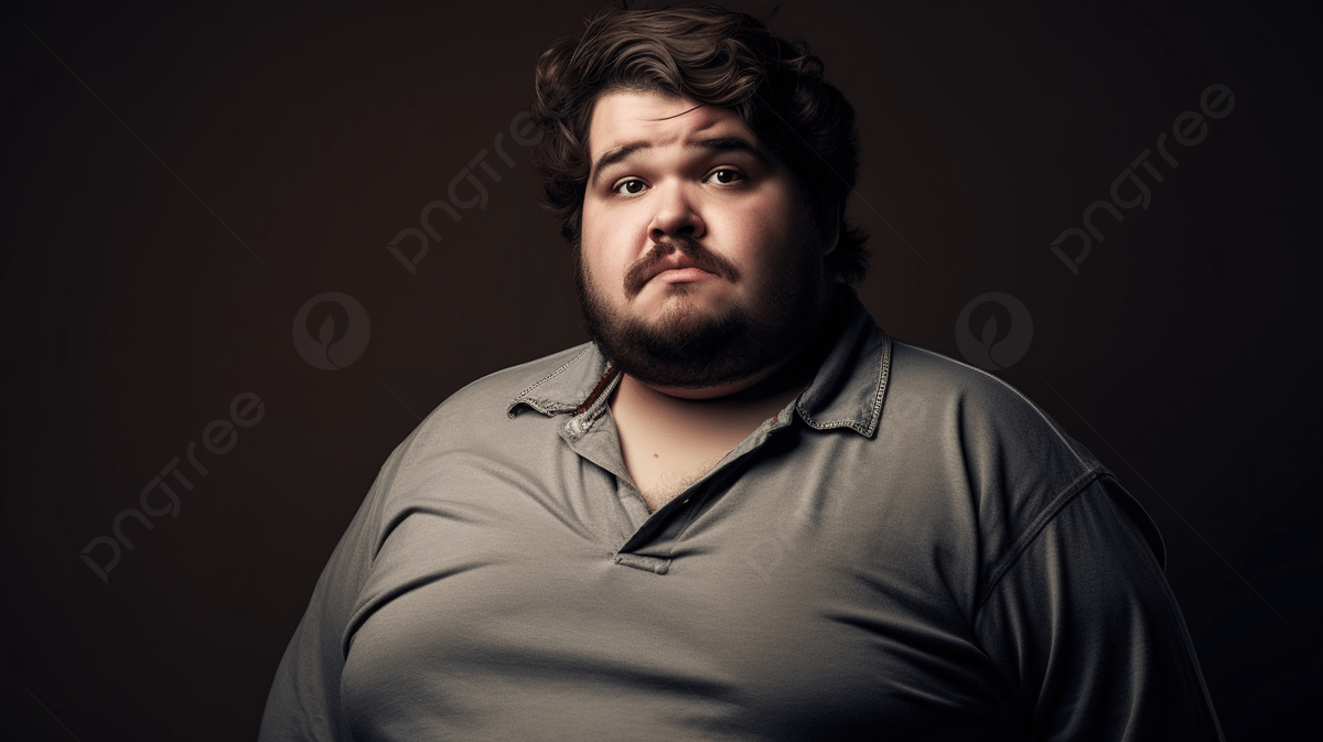 1200x673 Fat Man Posing In Front Of A Gray Background, Fat Boy Picture Background Image And Wallpaper for Free Download