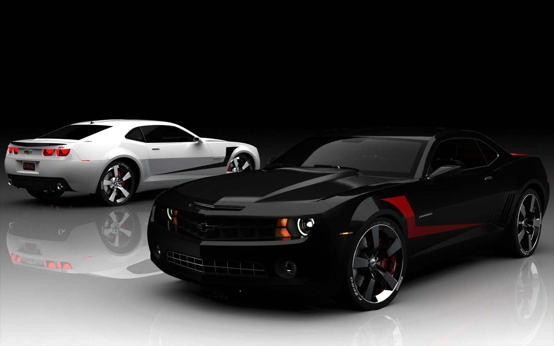 1920x1200 Car Black White Camaro Wallpaper 1920x1200 PC Wallpaper