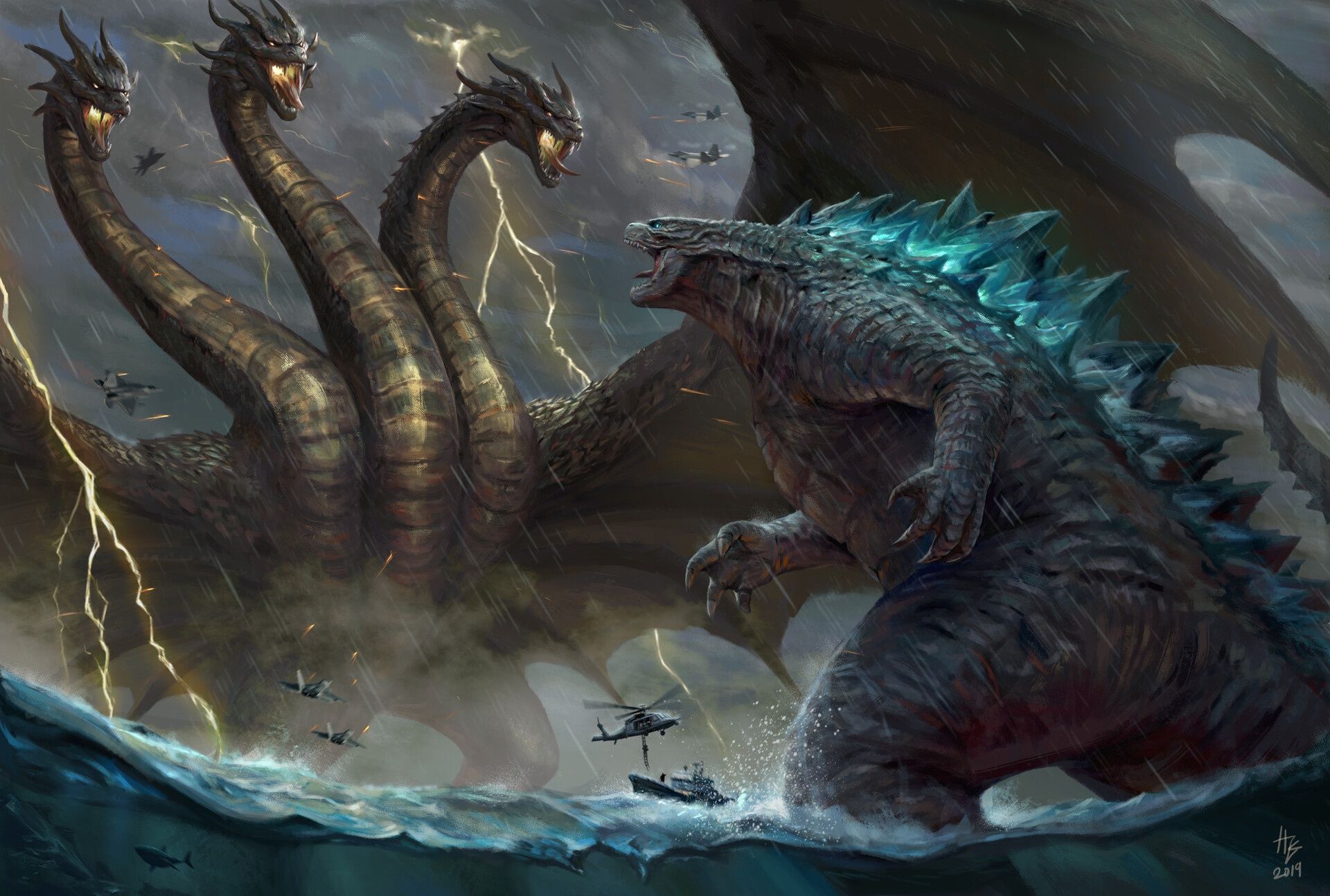 1920x1294 Godzilla: King of the Monsters HD Wallpaper and Background