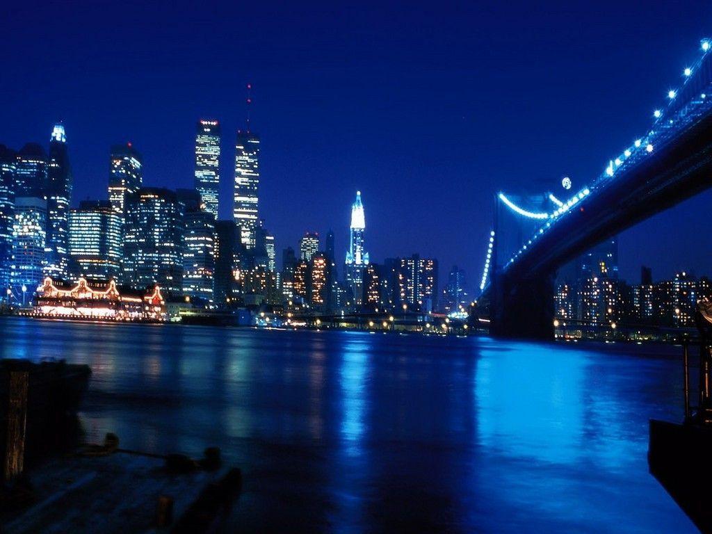 New York at Night Wallpapers - Top Free New York at Night Backgrounds ...