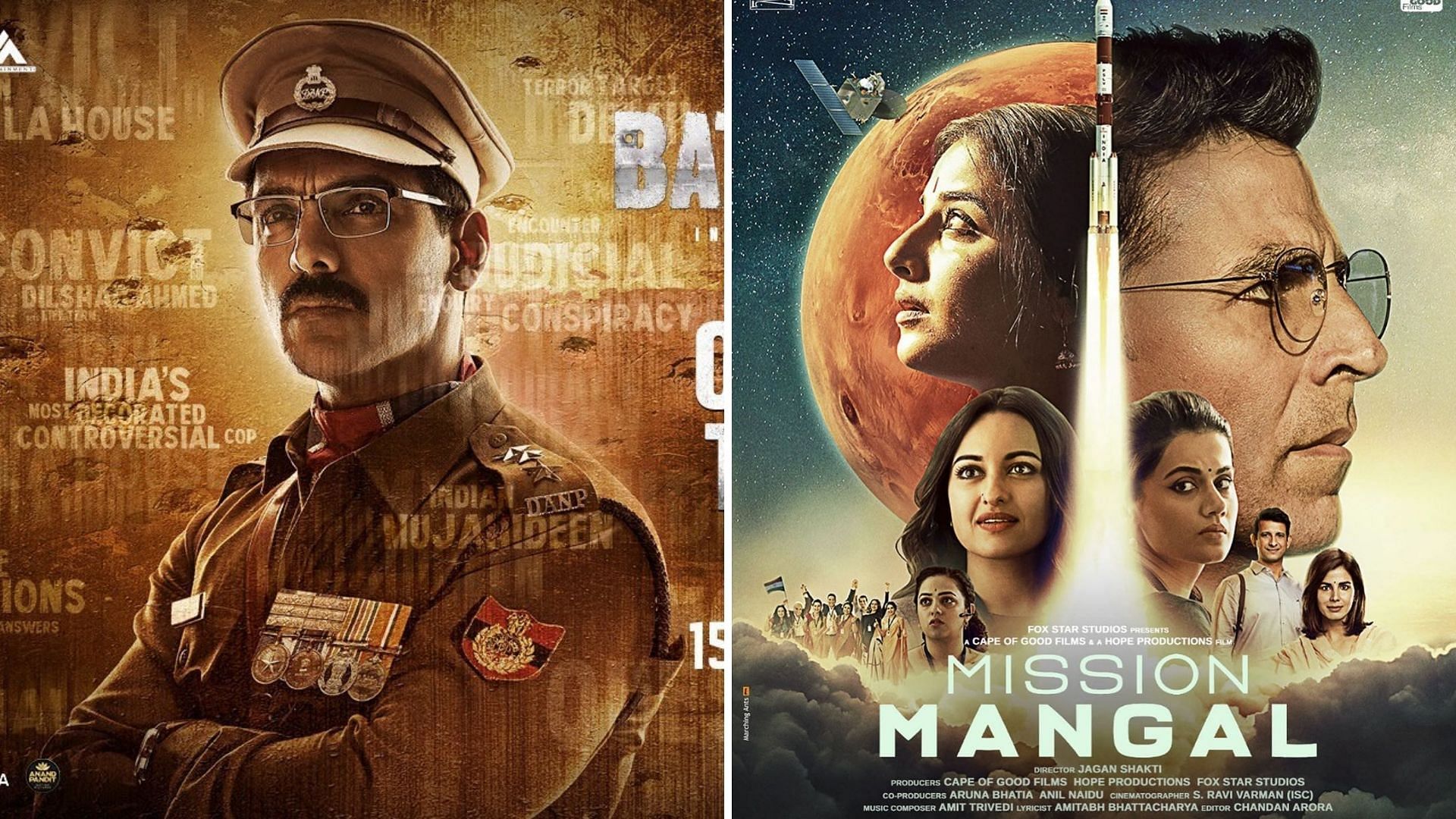 1920x1080 Movies Releasing On Independence Day: Opening Day Box Office Prediction For Akshay Kumar Starrer Mission Mangal And John Abraham's Batla House