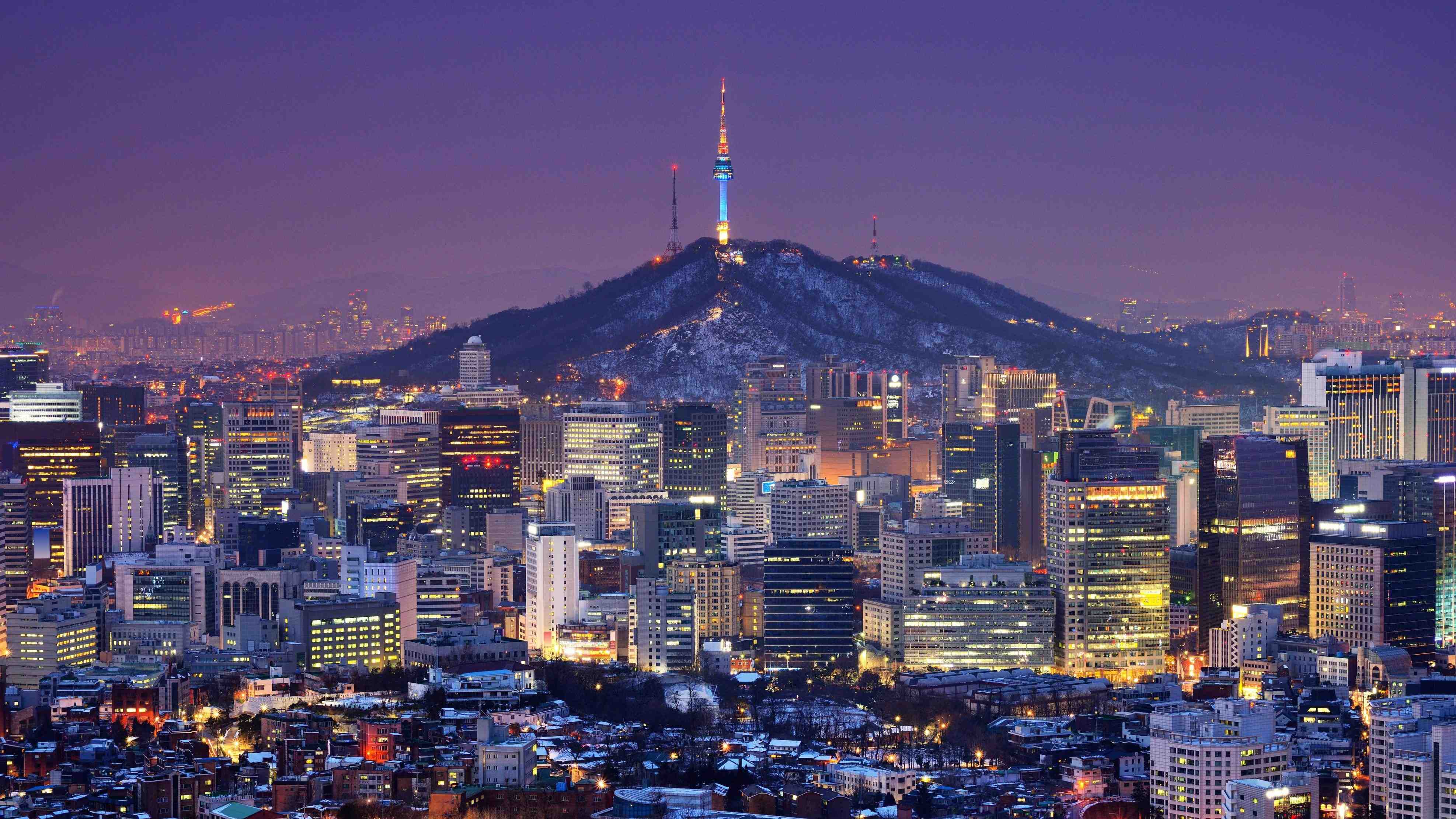 3950x2222 Seoul Skyline Wallpaper