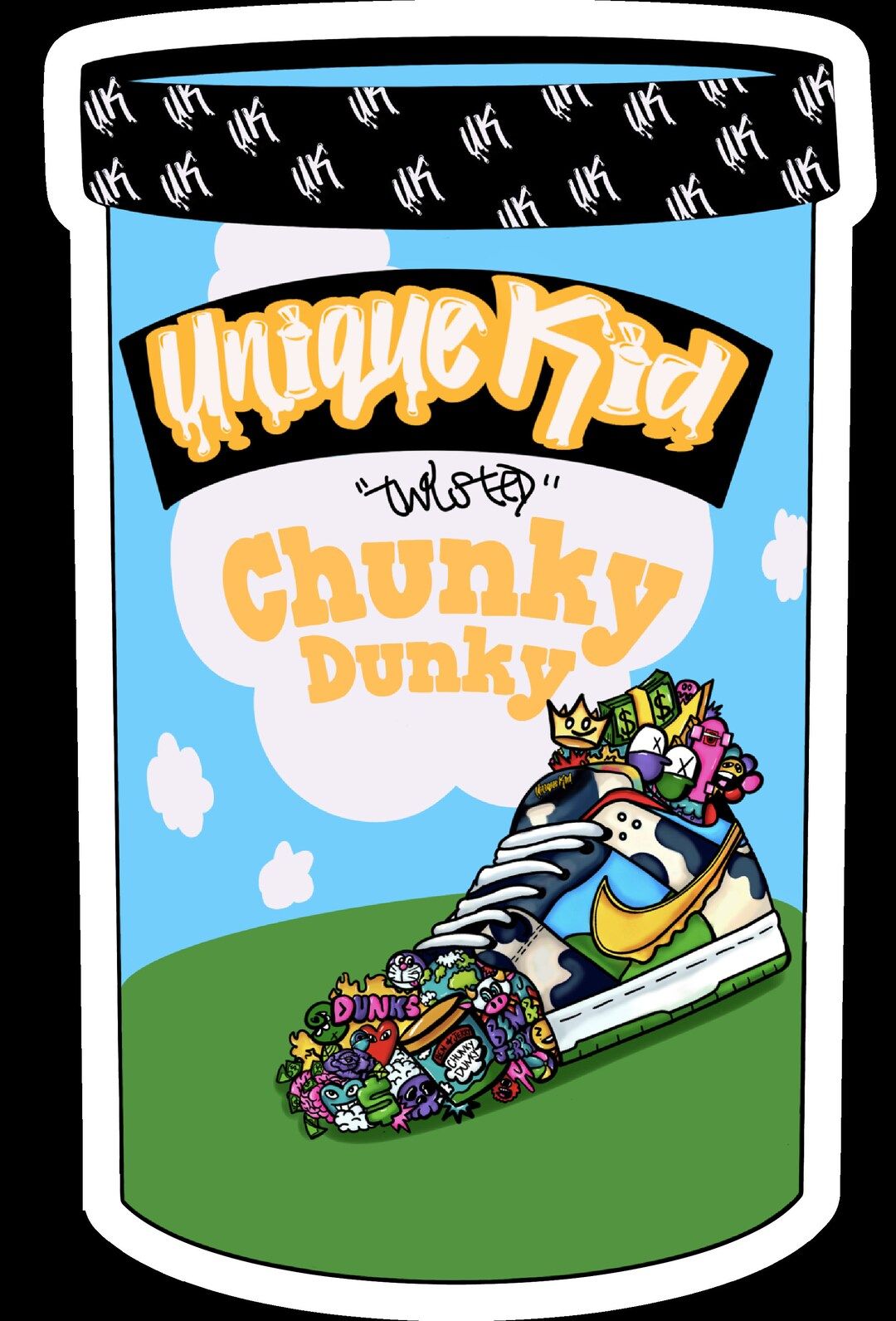 1080x1591 Twisted Chunky Dunky Ice Cream Sticker