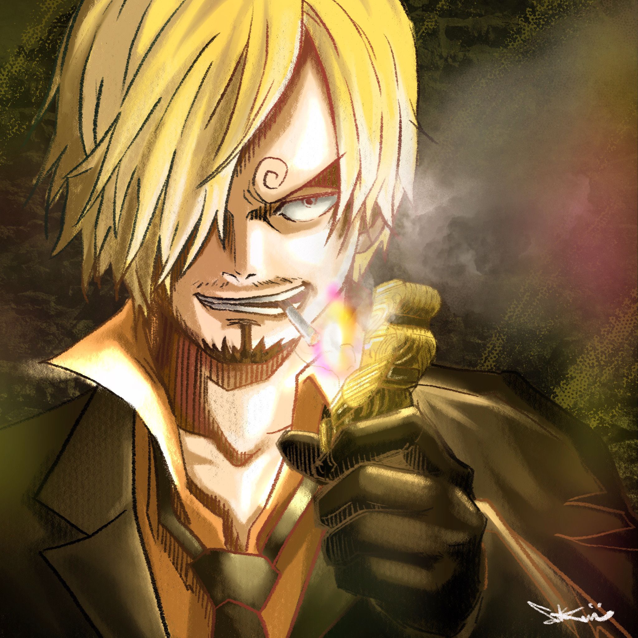 2048x2048 Sanji PIECE by kirin 13 Anime Image Board