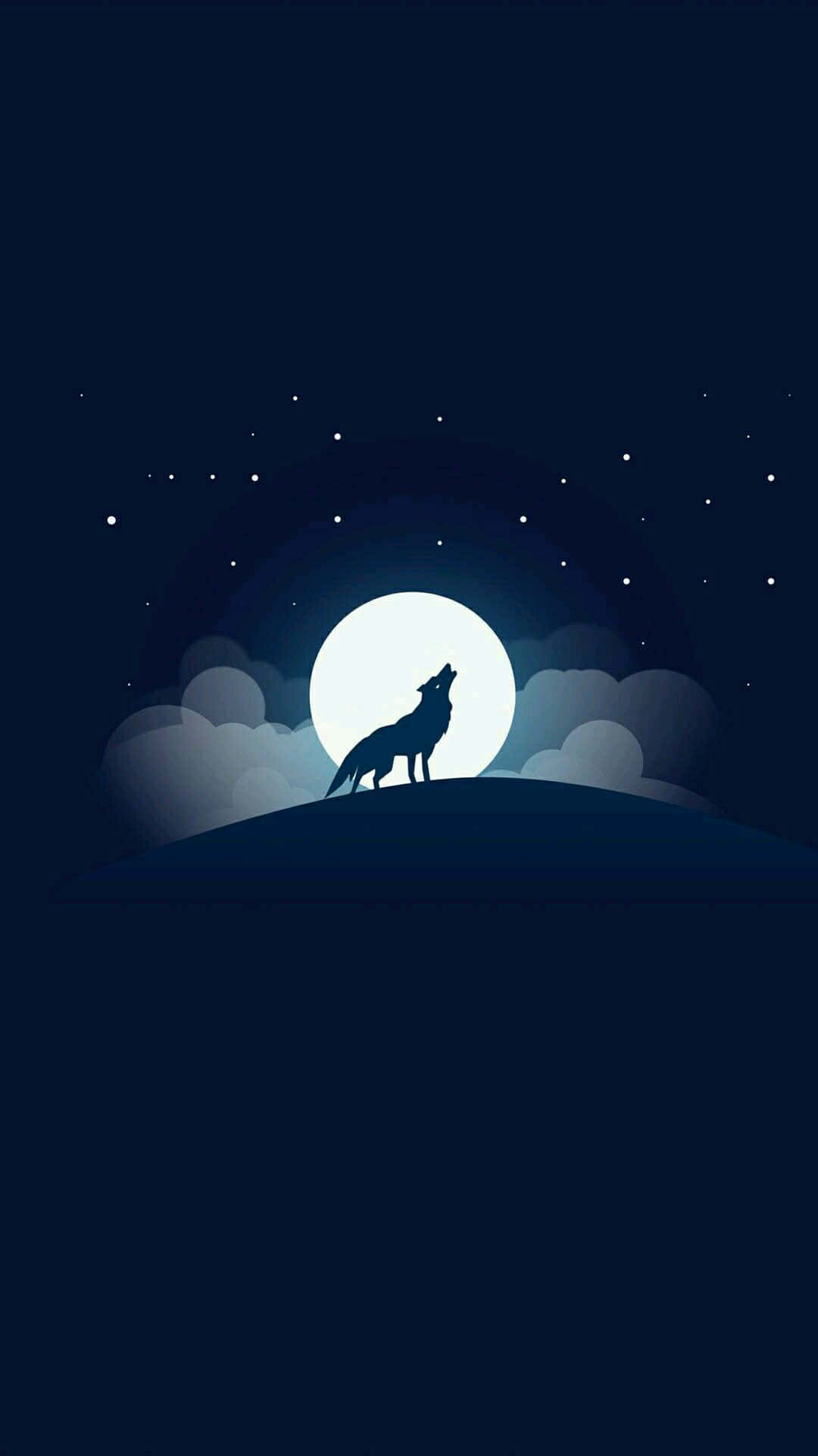 1080x1920 Download Captivating Lone Wolf Staring Defiantly Wallpaper