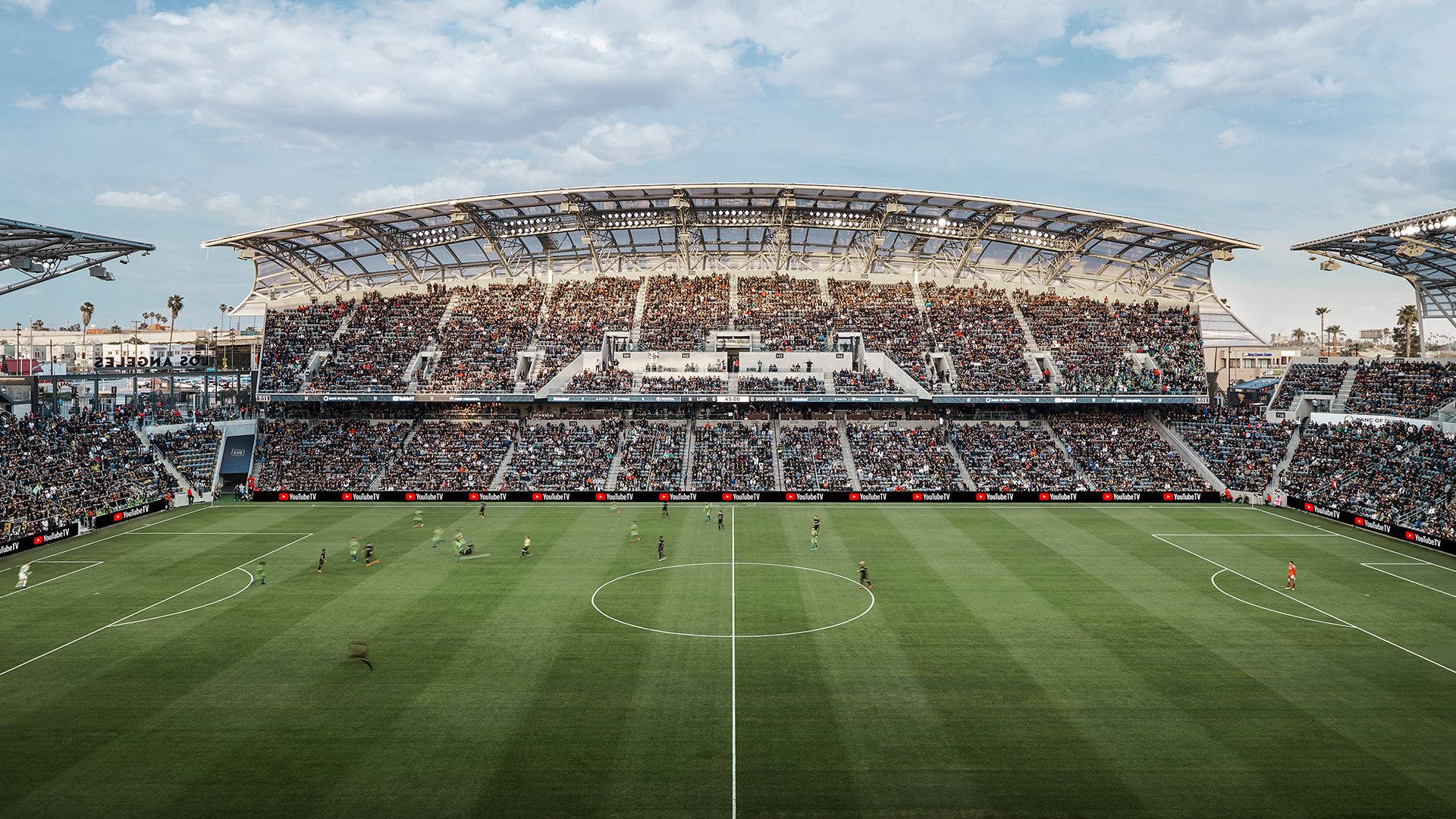 1920x1080 Download LAFC Football Field Mid Match Wallpaper