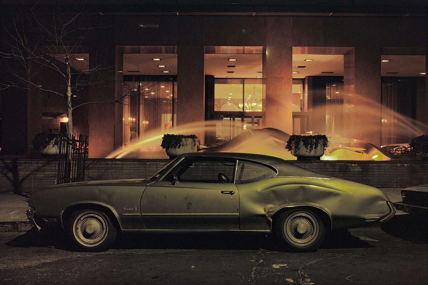 1500x1001 Langdon Clay, Fountain Car, Oldsmobile Cutlass, 1975 45080. Jackson Fine Art