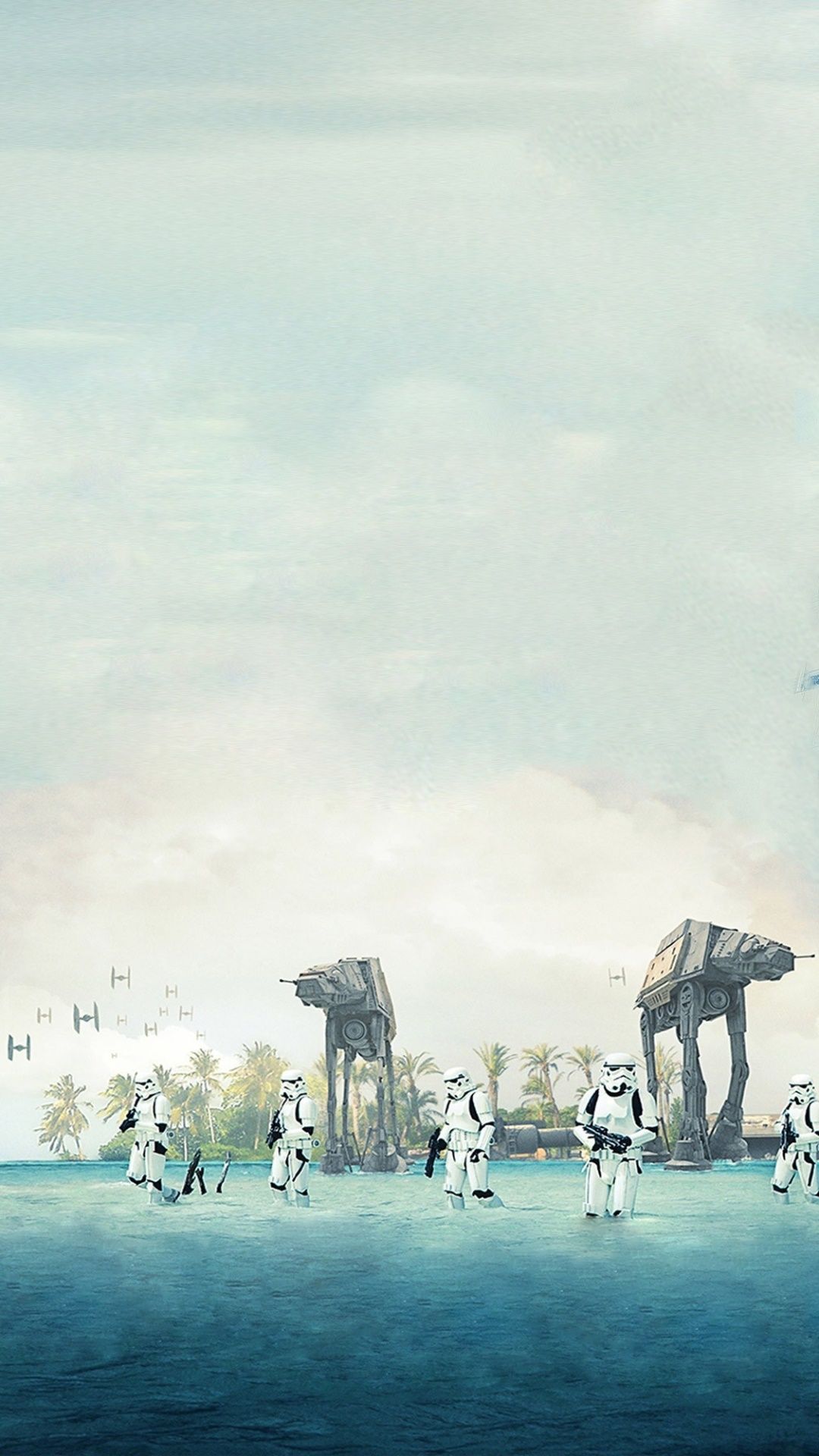 1080x1920 Wallpaper / Movie Rogue One: A Star Wars Story Phone Wallpaper, AT AT Walker, Stormtrooper, Felicity Jones, 1080x1920 Free Download