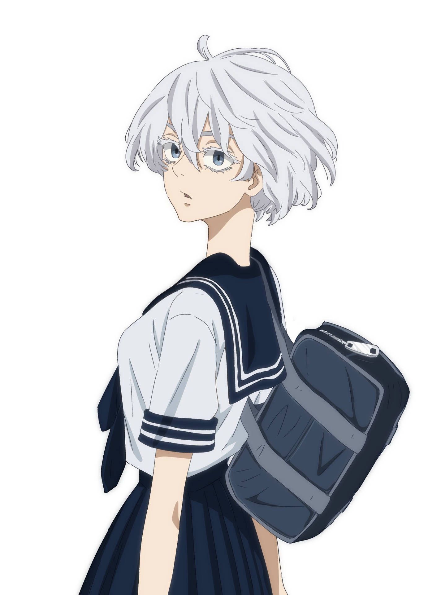 1383x1920 Download Kawaragi Senju School Uniform Wallpaper
