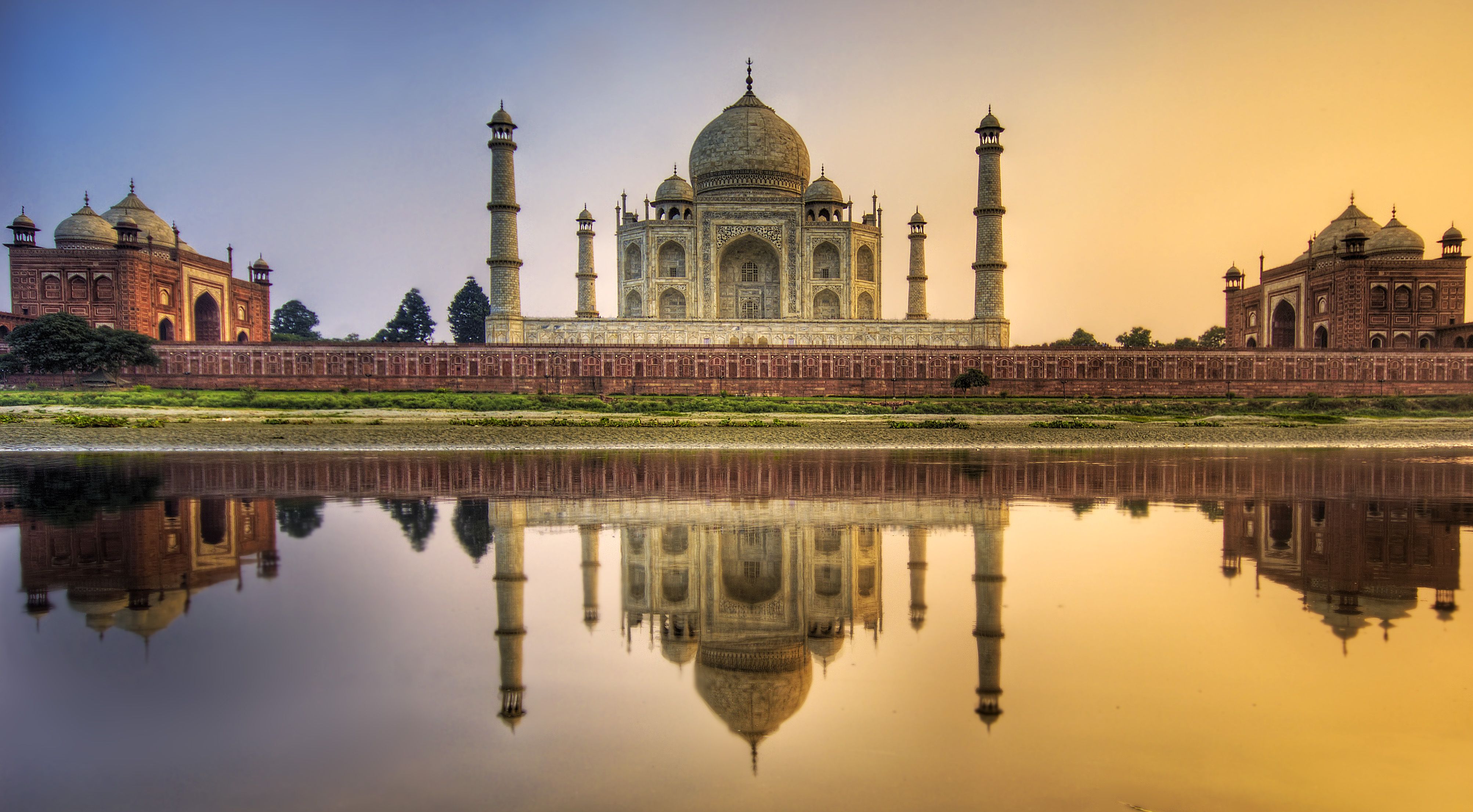 4011x2211 Man Made Taj Mahal 4k Ultra HD Wallpaper