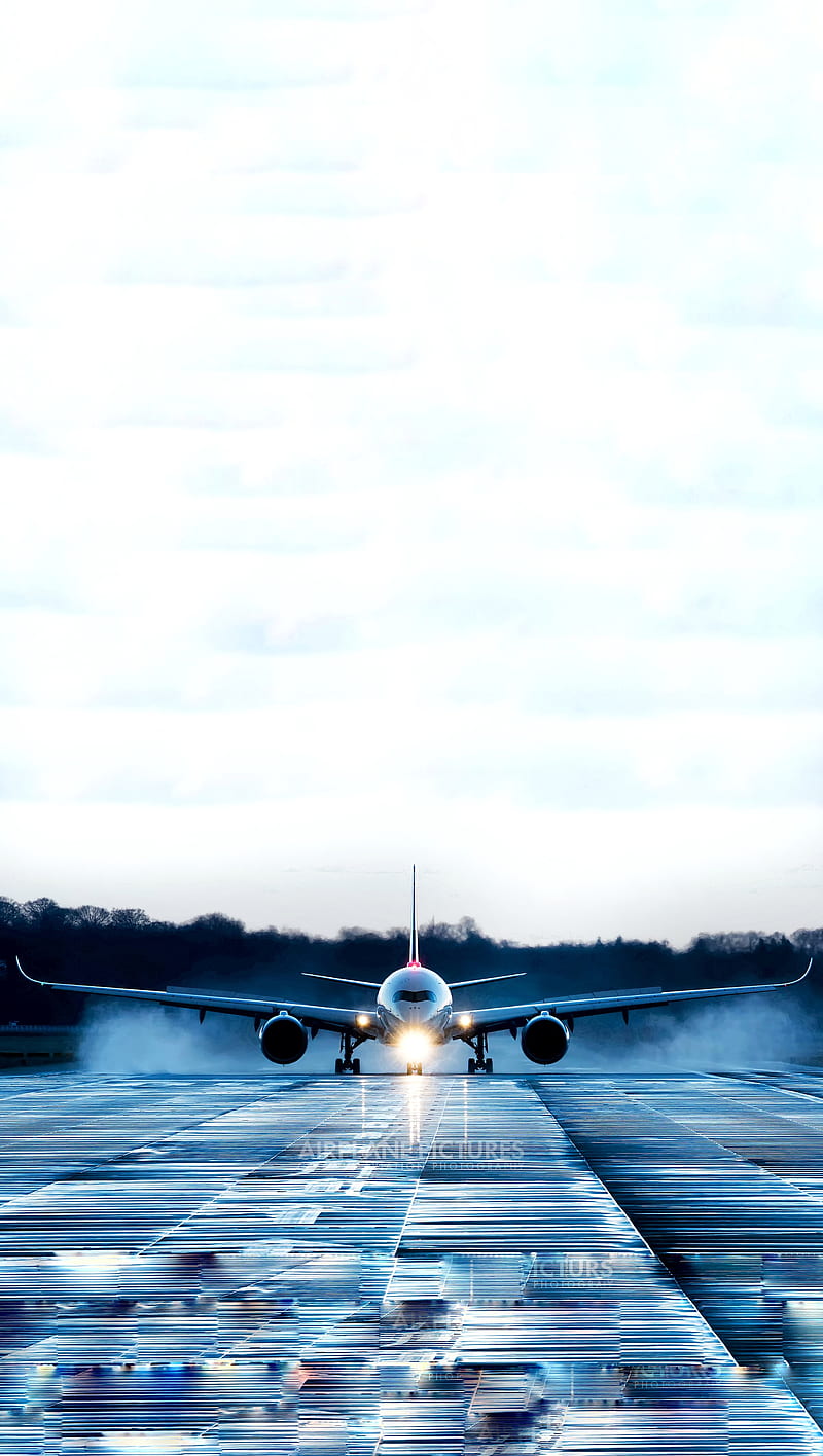 800x1416 AIRBUS A350 XWB Airbus, Airbus A Aviation, Evening, Plane, Power, Rolls Royce, HD Phone Wallpaper