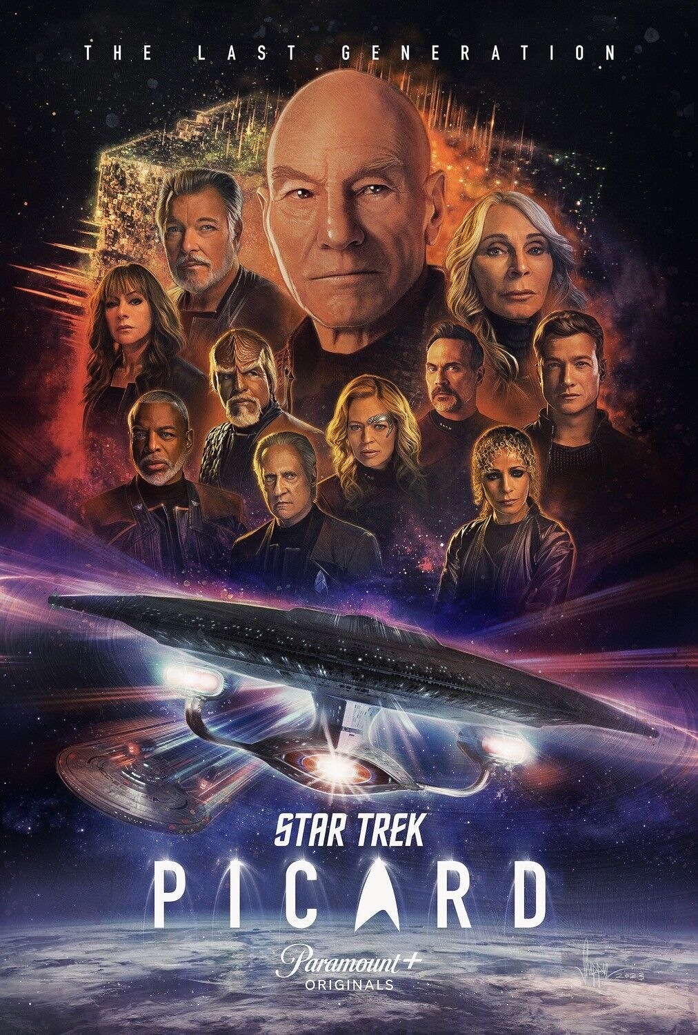 1012x1500 Star Trek: Picard Season 3 TV Movie Poster size 11&; to 40&;