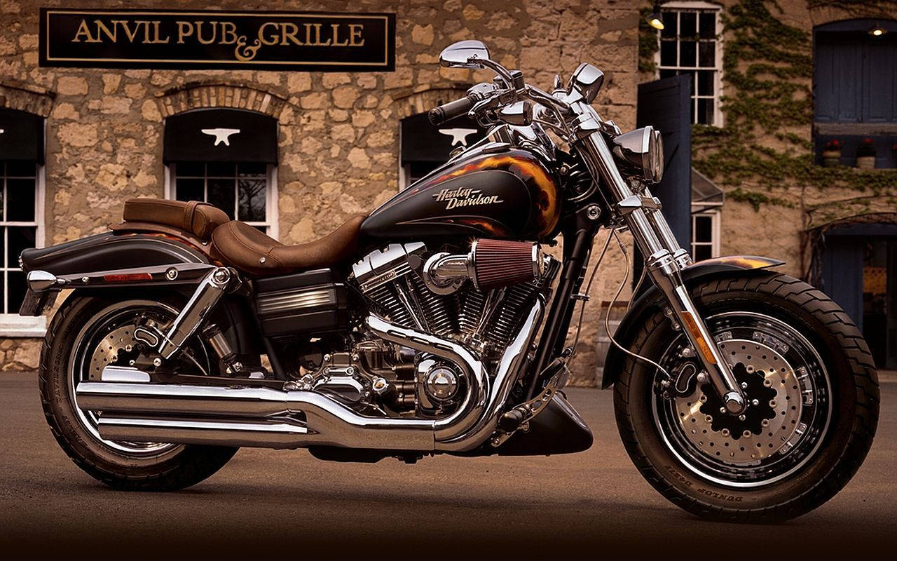 1280x800 Download Harley Davidson CVO Fat Bob Wallpaper