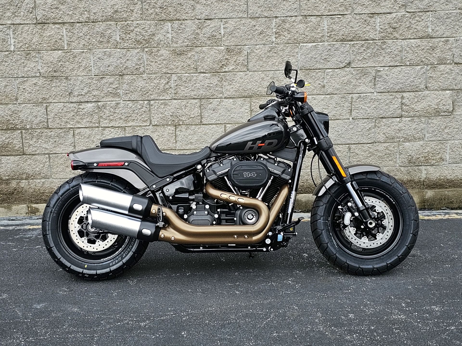 1920x1440 New 2023 Harley Davidson Fat Bob® 114 Motorcycle. Columbus GA Dealer. Gray Haze G049969