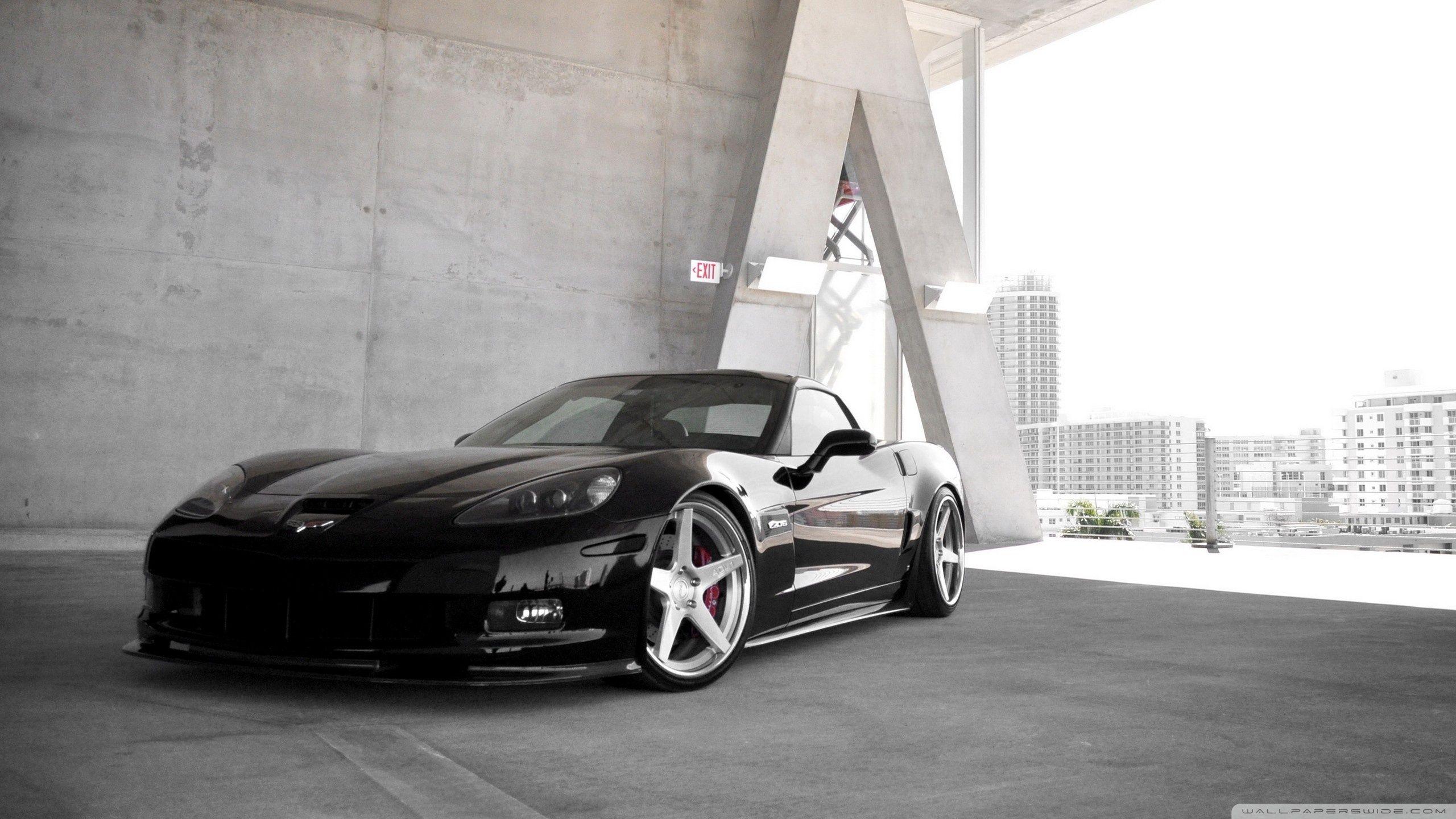 2560x1440 Black Chevrolet Corvette Z06 ❤ 4K HD Desktop Wallpaper for 4K Ultra