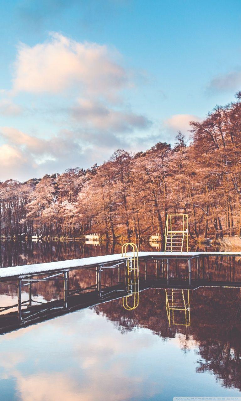 768x1280 Pond, Winter ❤ 4K HD Desktop Wallpaper for 4K Ultra HD TV • Dual