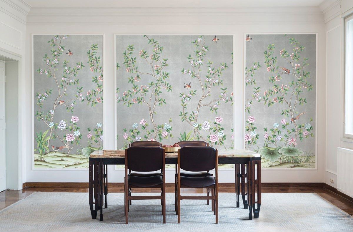1200x788 This Chinoiserie Wallpaper Is Temporary, Affordable, and Basically a Dream Come True. Chinoiserie wallpaper, Decor, Chic wall art