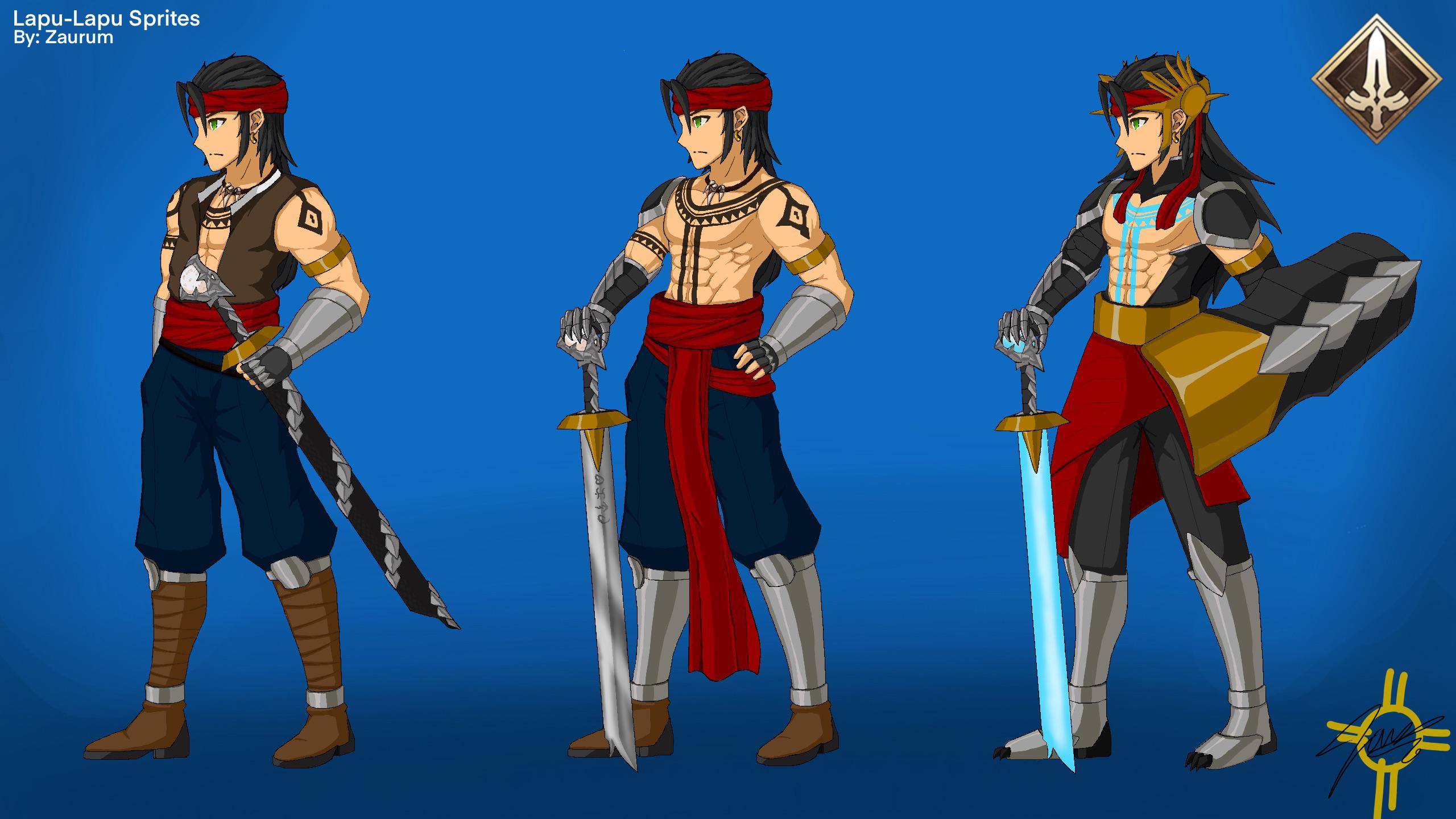 2560x1440 Sprites For Lapu Lapu (Saber) FanServant