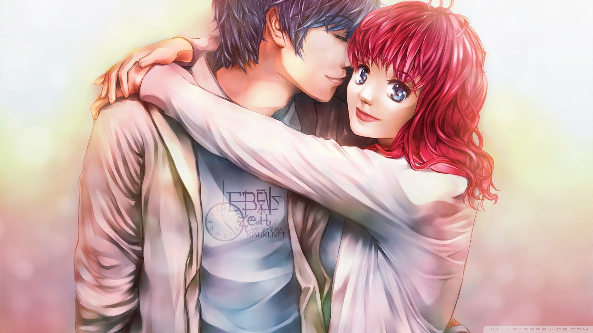 1920x1080 3D Anime Love 4k Wallpaper