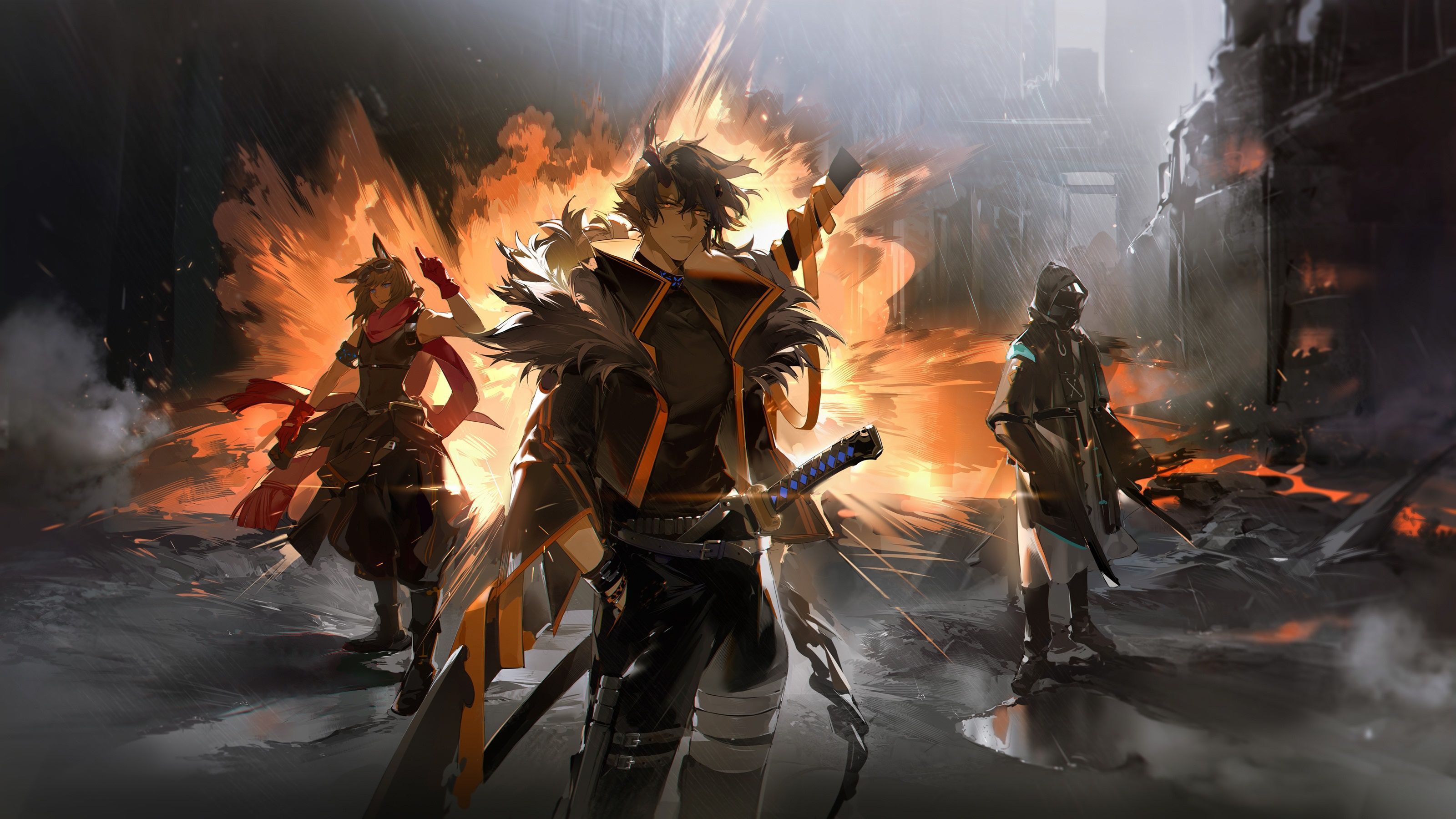 3200x1800 Courier (Arknights) 1080P, 2k, 4k HD wallpaper, background free download