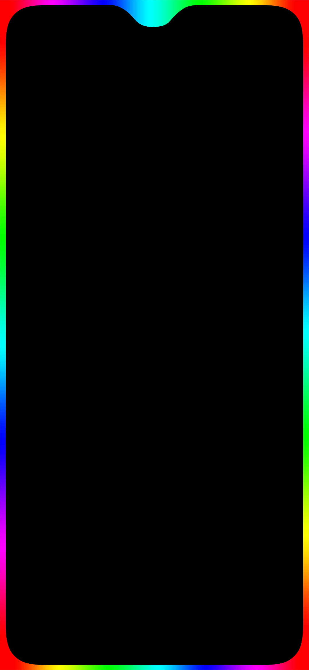 1080x2340 Rainbow border light Wallpaper Download