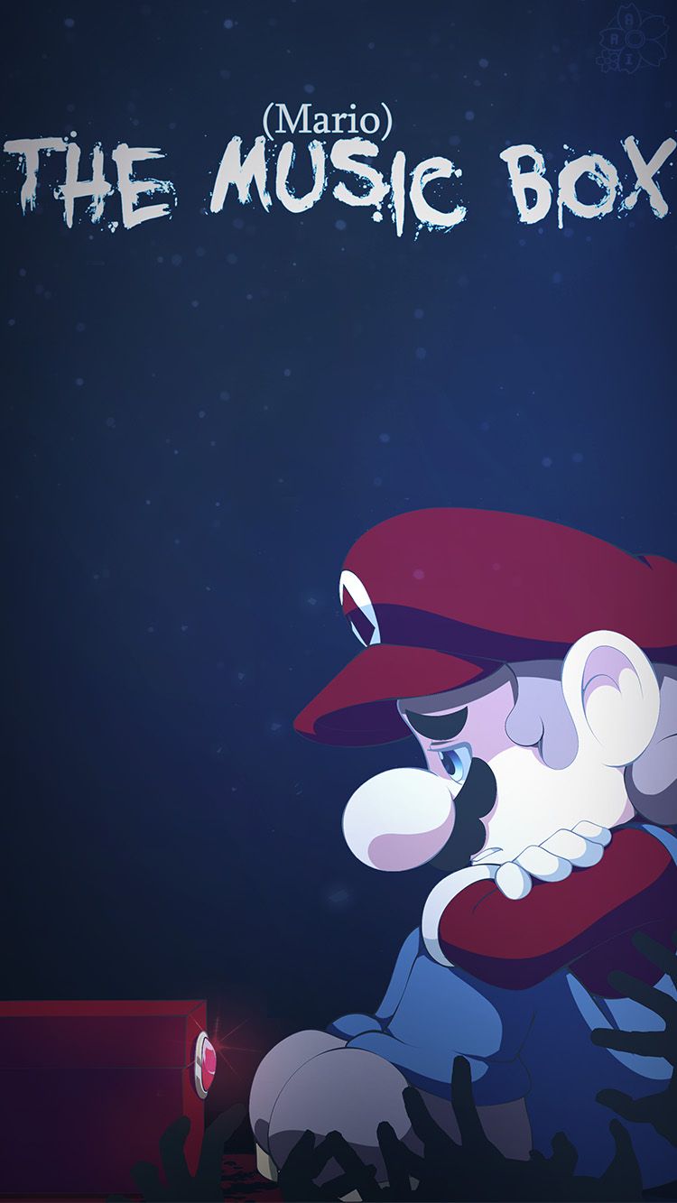 750x1333 Mario The Music Box Wallpaper