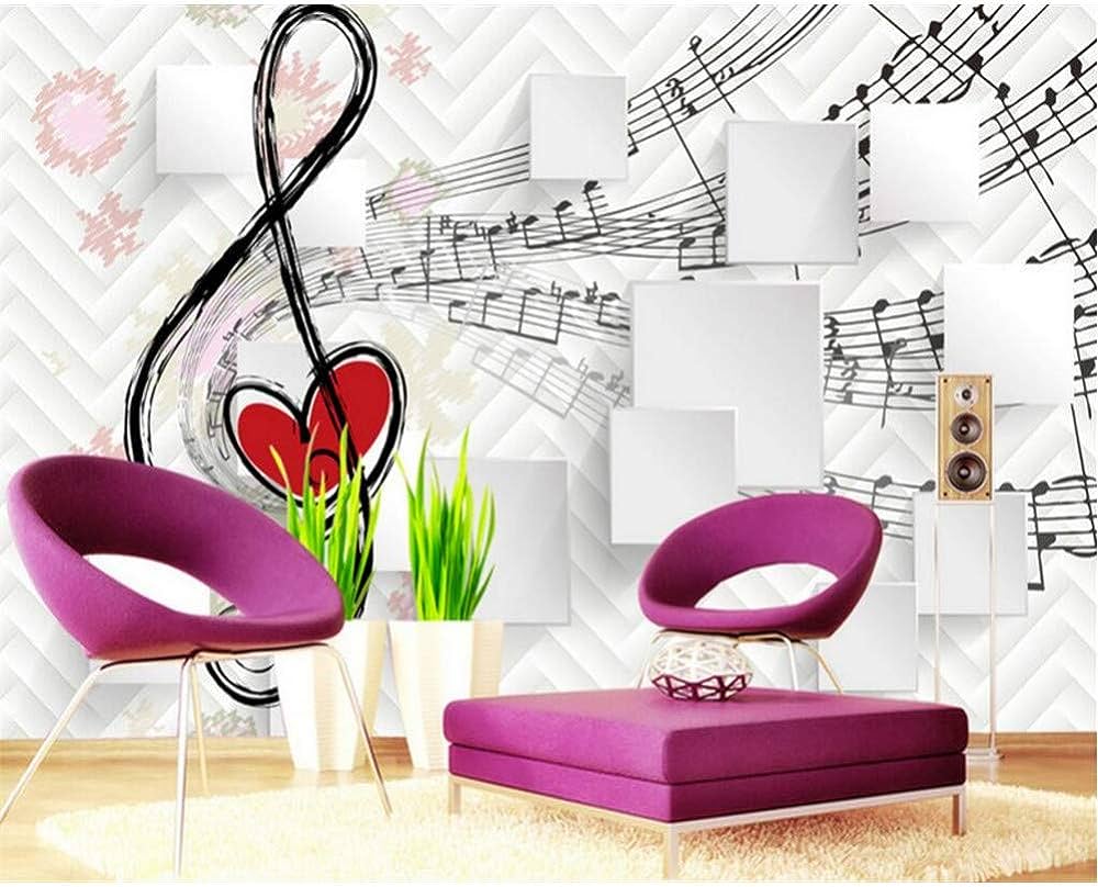 1000x808 TIANXINBZ Custom personality 3D wallpaper notes 3D music box TV background wall wallpaper for walls 3D papel de parede tapeten, 380cm(W) x240cm(H): Buy Online at Best Price in UAE