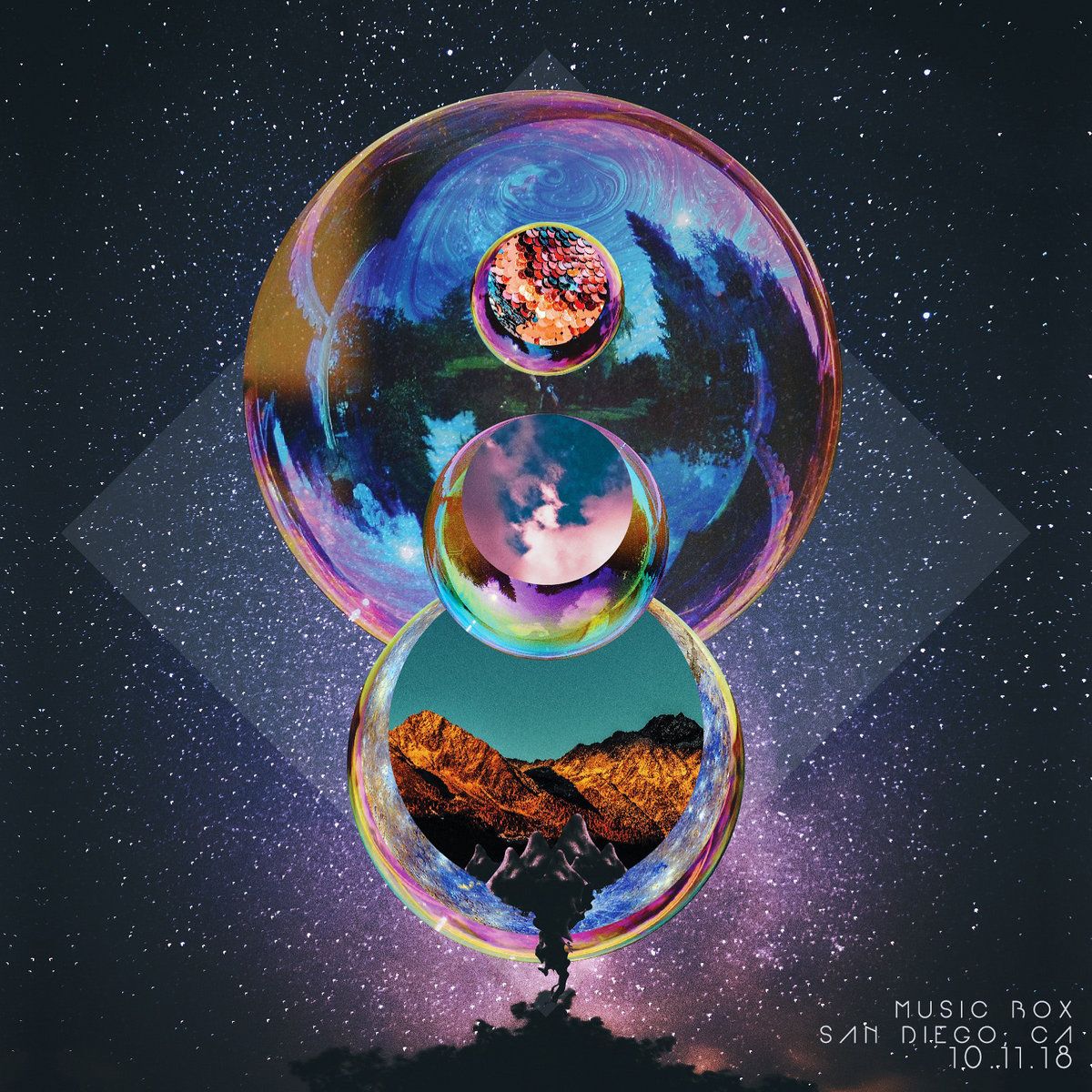 1200x1200 10.11.18. Music Box. San Diego, CA