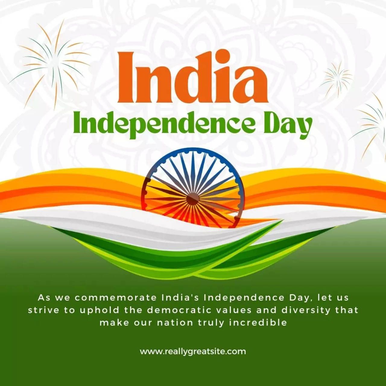 1280x1280 Independence Day Messages, Quotes, Wishes : Happy Independence Day 2023: Best Messages, Quotes, Wishes and Image to share on Independence Day of India of India