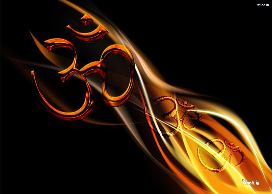 1057x755 Om Symbol Dark Background HD Wallpaper