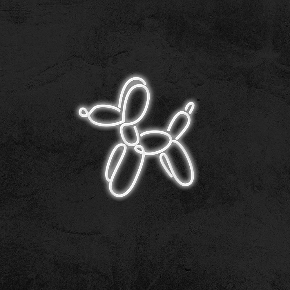 1000x1000 Dog Balloon by Jeff Koons Neon Sign. Neon signs, Neon, Neon words