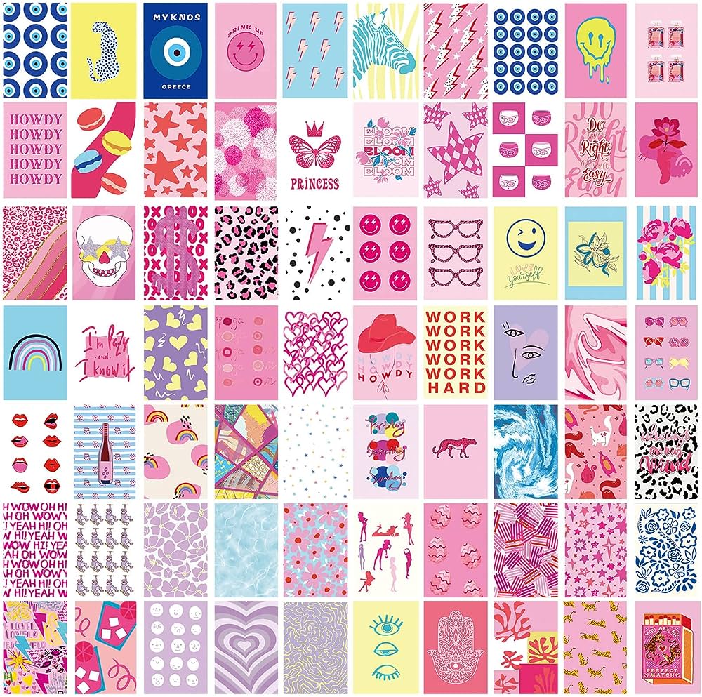 1000x993 Room Decor Aesthetic, Preppy Room Decor, Pink Wall Decor, 70PCS Danish Pastel Wall Collage Kit, Cute Wall Posters, Cool Y2K Decorations For Teen Girls Apartment College Dorm Bedroom Wall Art, Photo Prints : Buy Online At Best Price In KSA