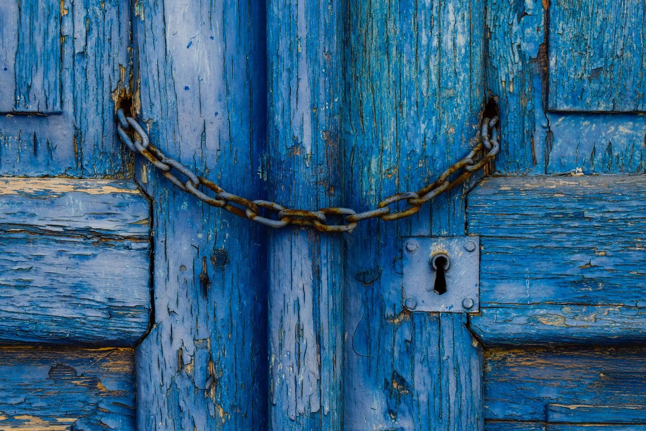 1280x854 Old Door Wooden Blue