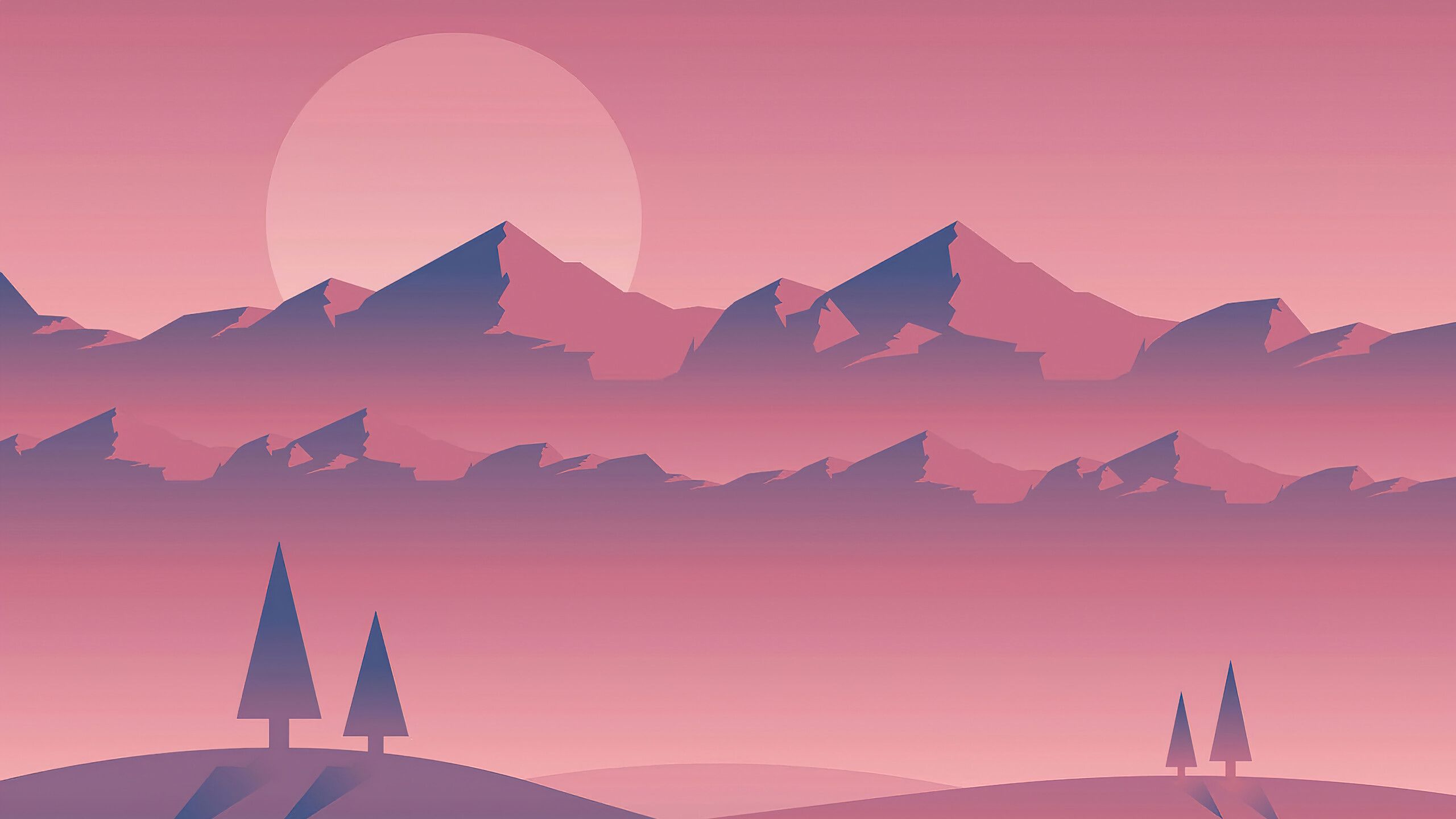 2560x1440 Free download Mountain Landscape Minimalist Scenery 4K Phone iPhone Wallpaper 6330b [2560x1440] for your Desktop, Mobile & Tablet. Explore Minimalist 4k Wallpaper. Minimalist Background, Minimalist Wallpaper, Minimalist Wallpaper